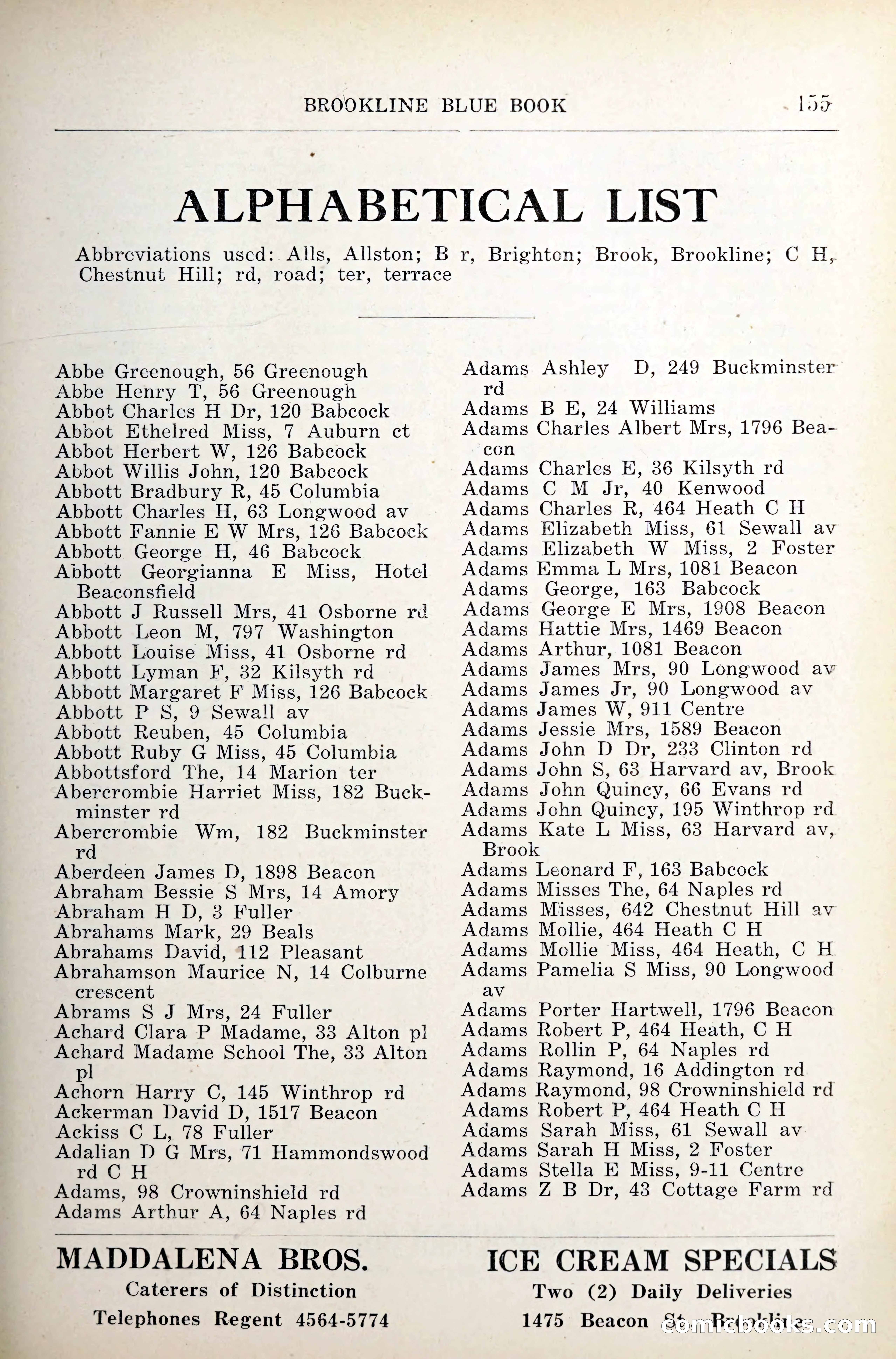 Blue Book of Brookline — page 196 of 341