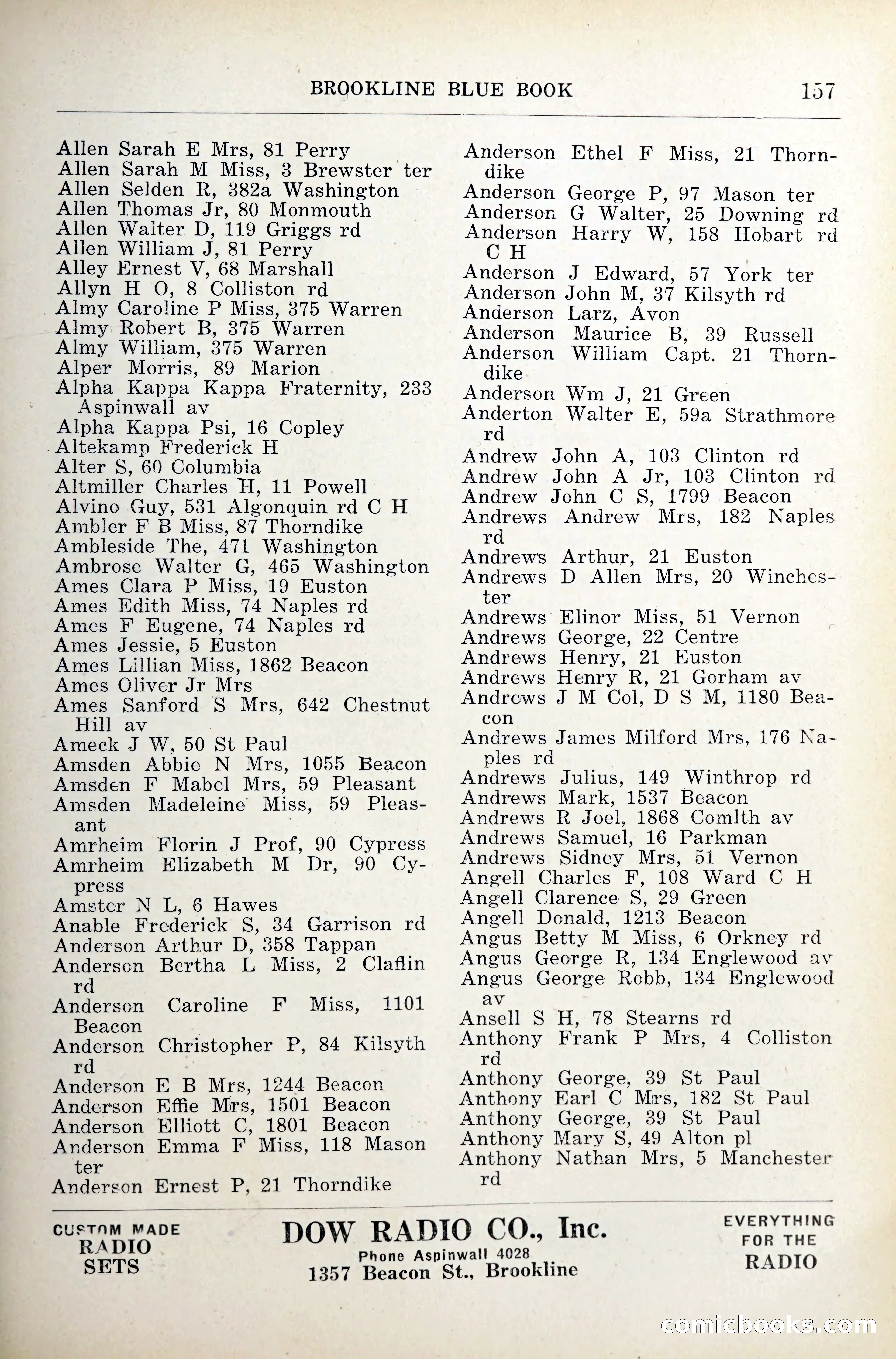 Blue Book of Brookline — page 198 of 341