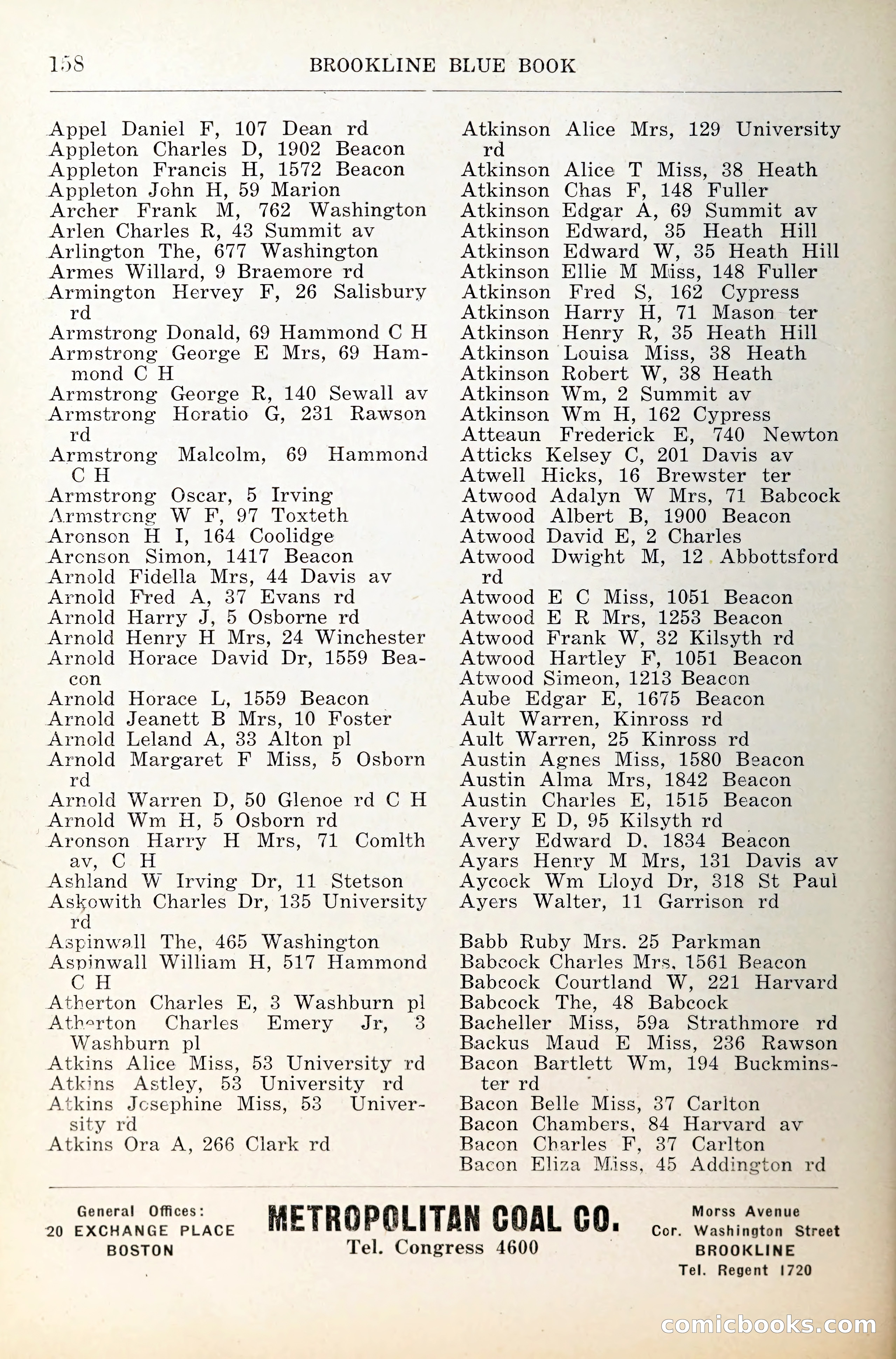 Blue Book of Brookline — page 199 of 341