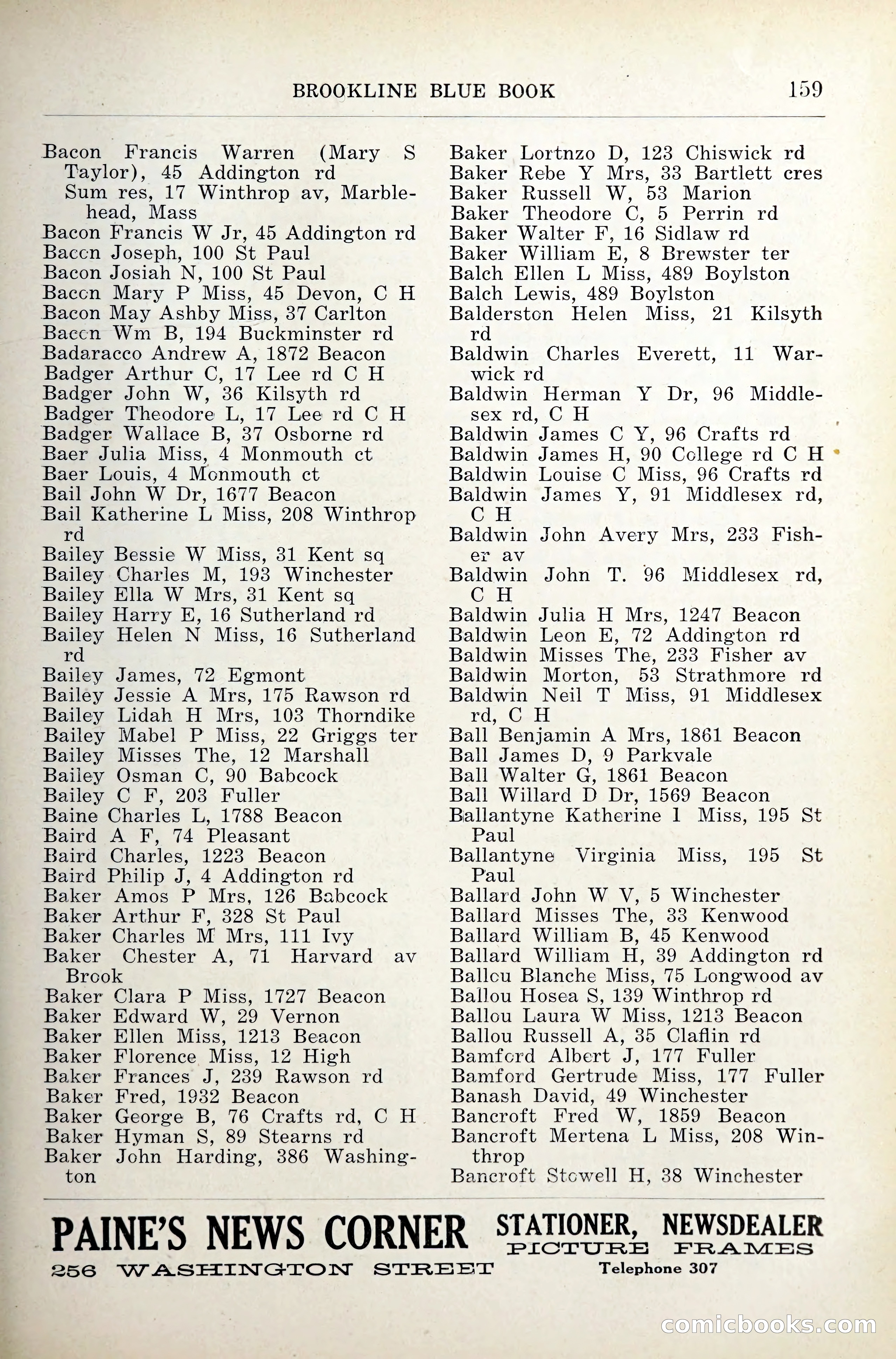 Blue Book of Brookline — page 200 of 341