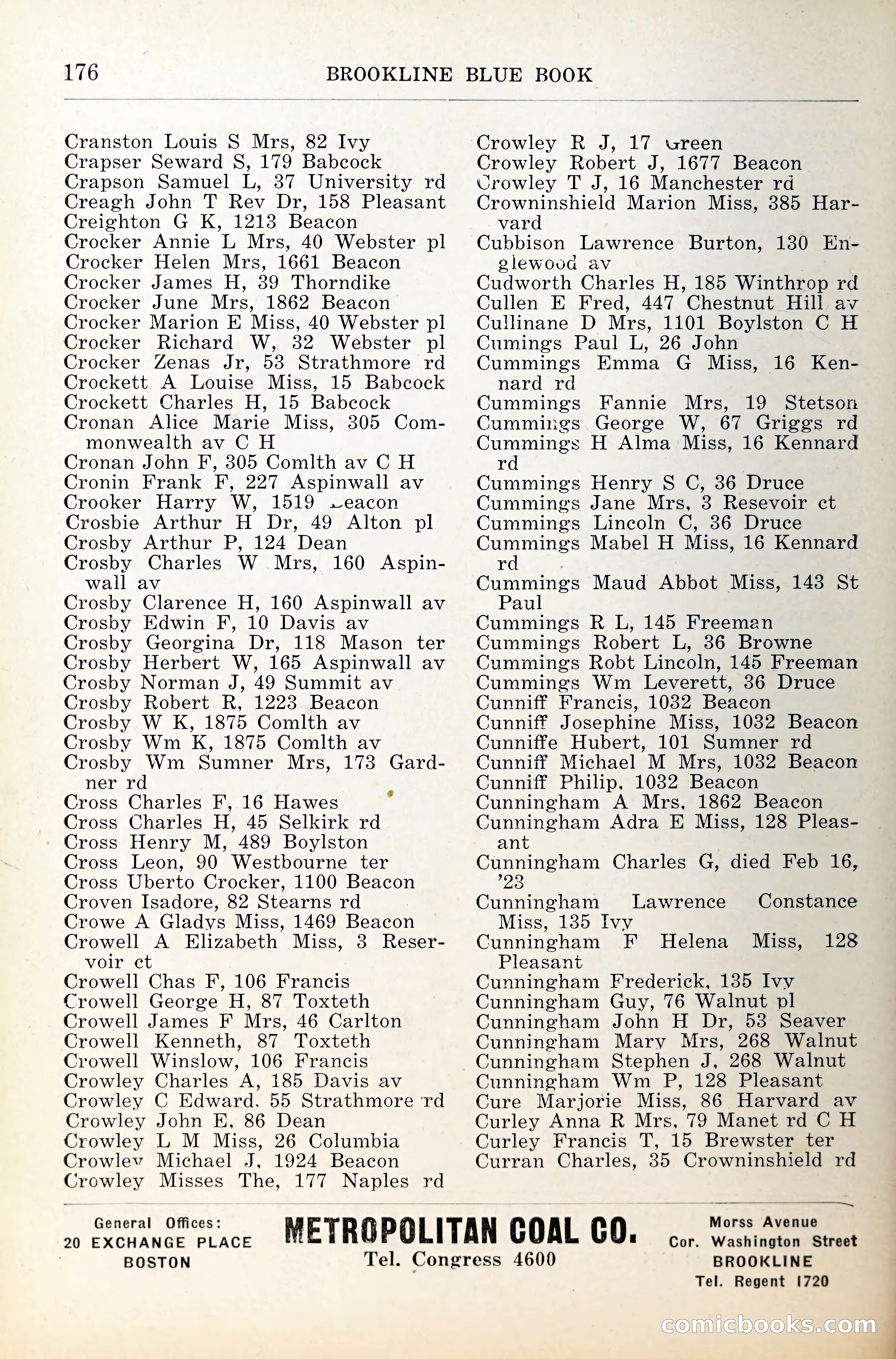 Blue Book of Brookline — page 217 of 341