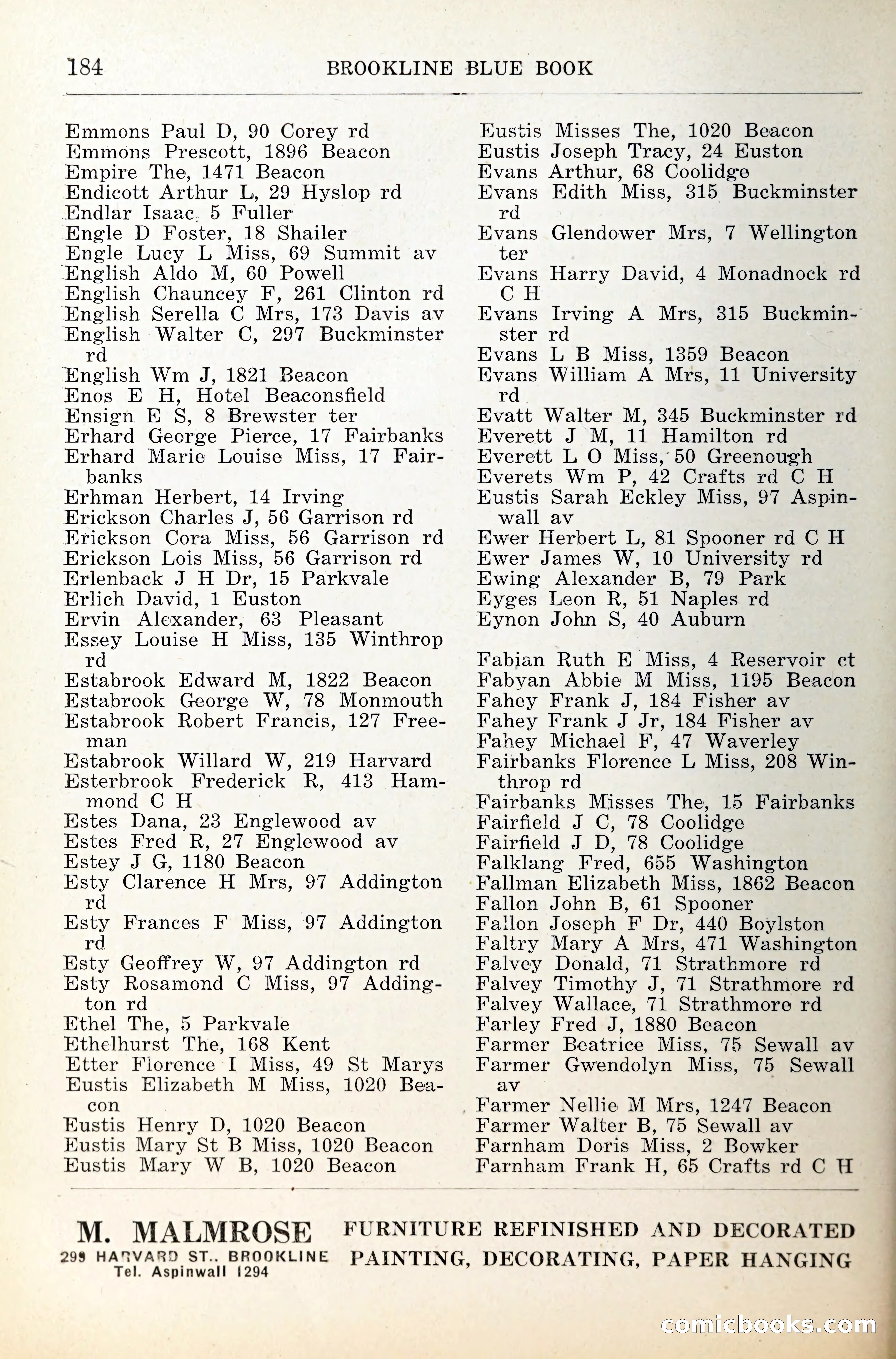Blue Book of Brookline — page 225 of 341