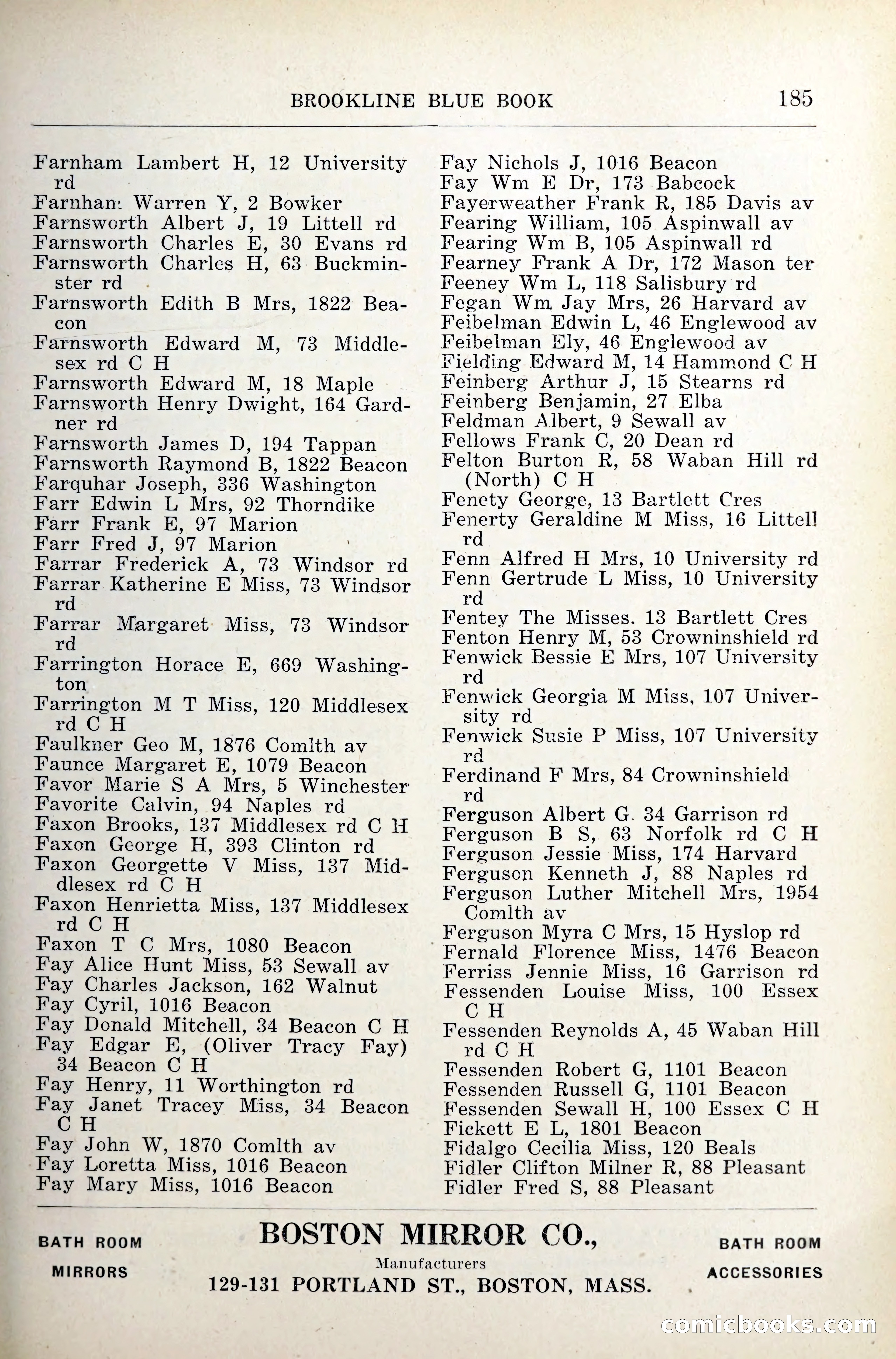 Blue Book of Brookline — page 226 of 341