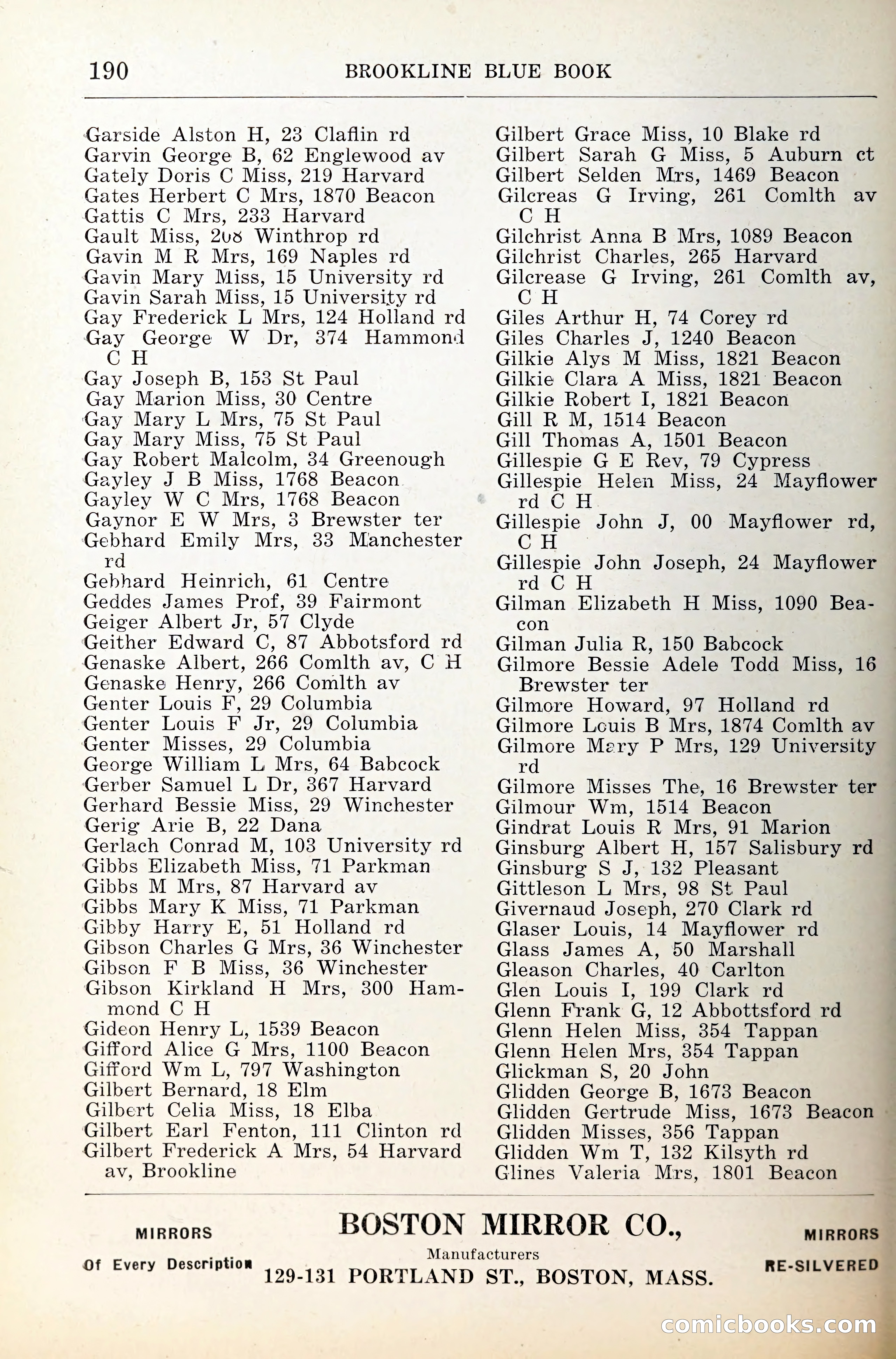 Blue Book of Brookline — page 231 of 341
