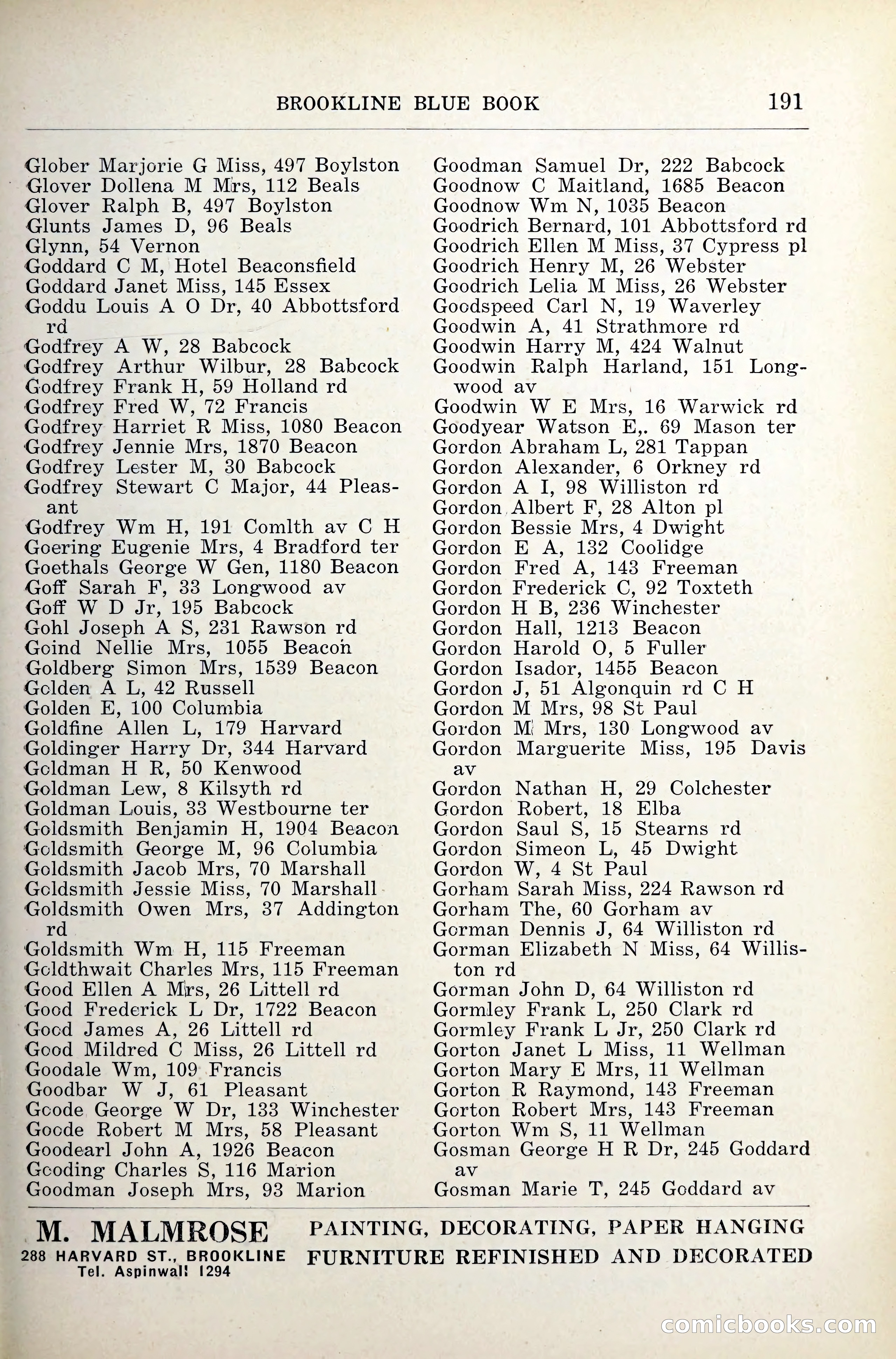 Blue Book of Brookline — page 232 of 341