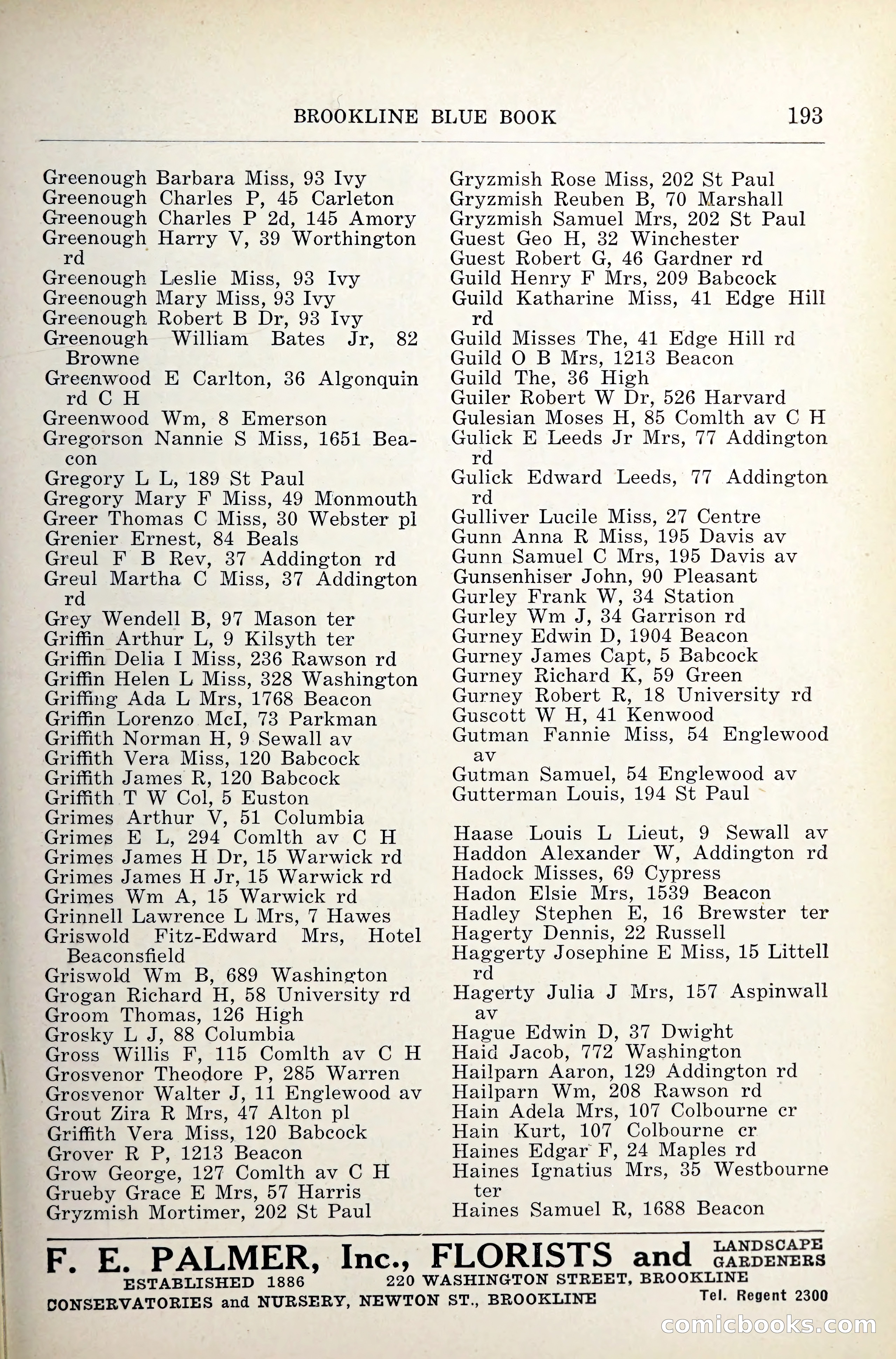 Blue Book of Brookline — page 234 of 341