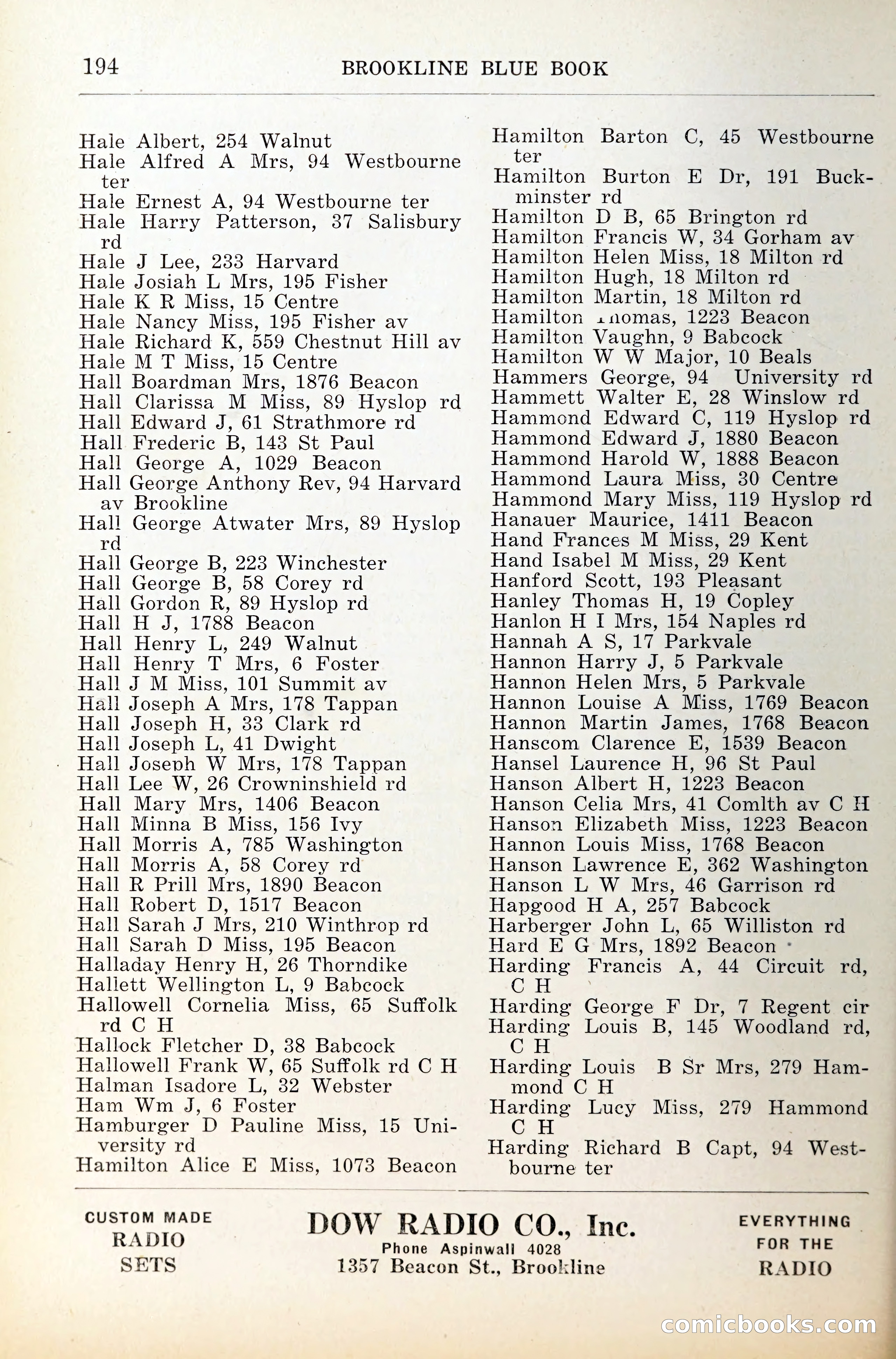 Blue Book of Brookline — page 235 of 341