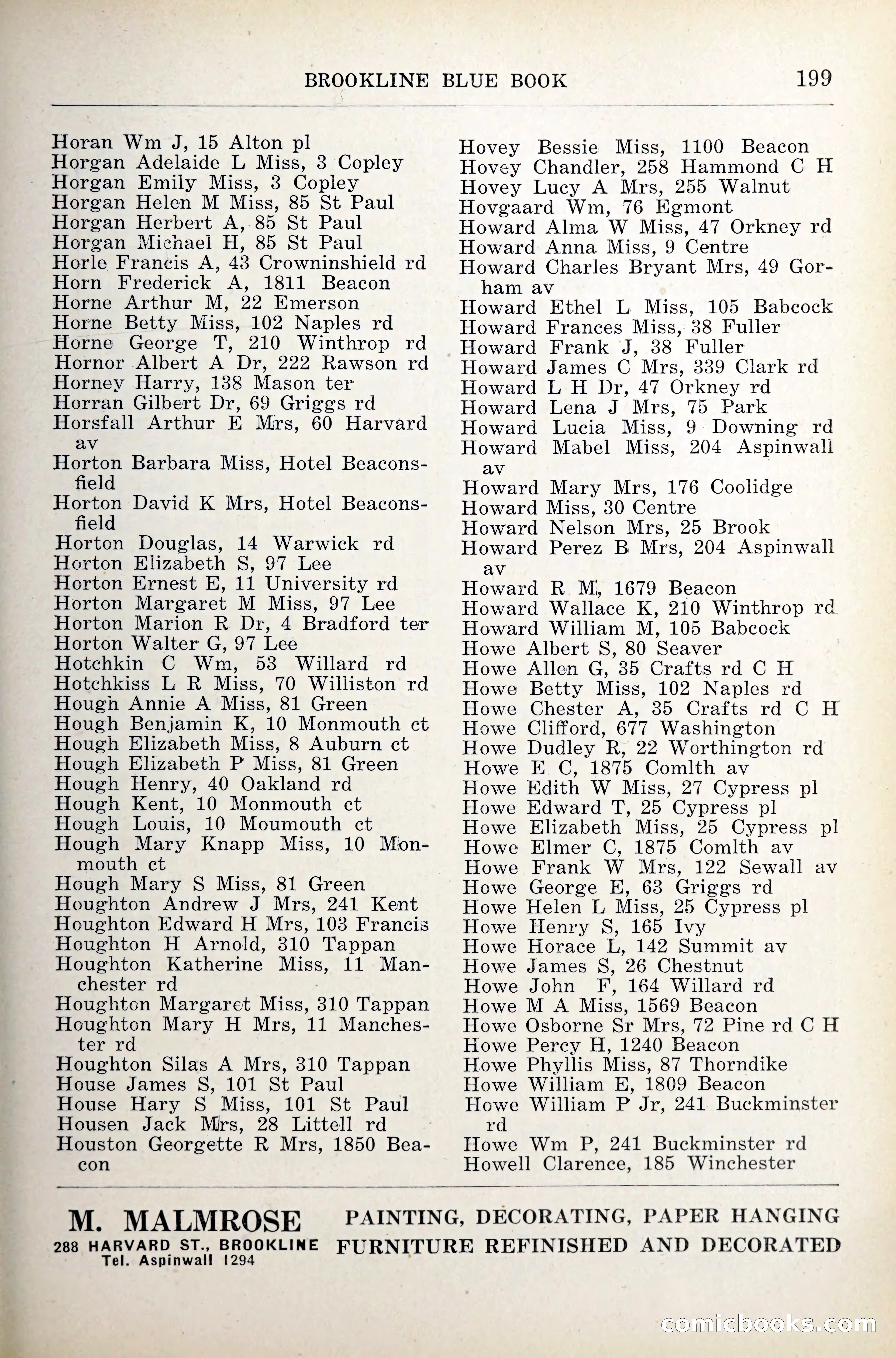 Blue Book of Brookline — page 240 of 341
