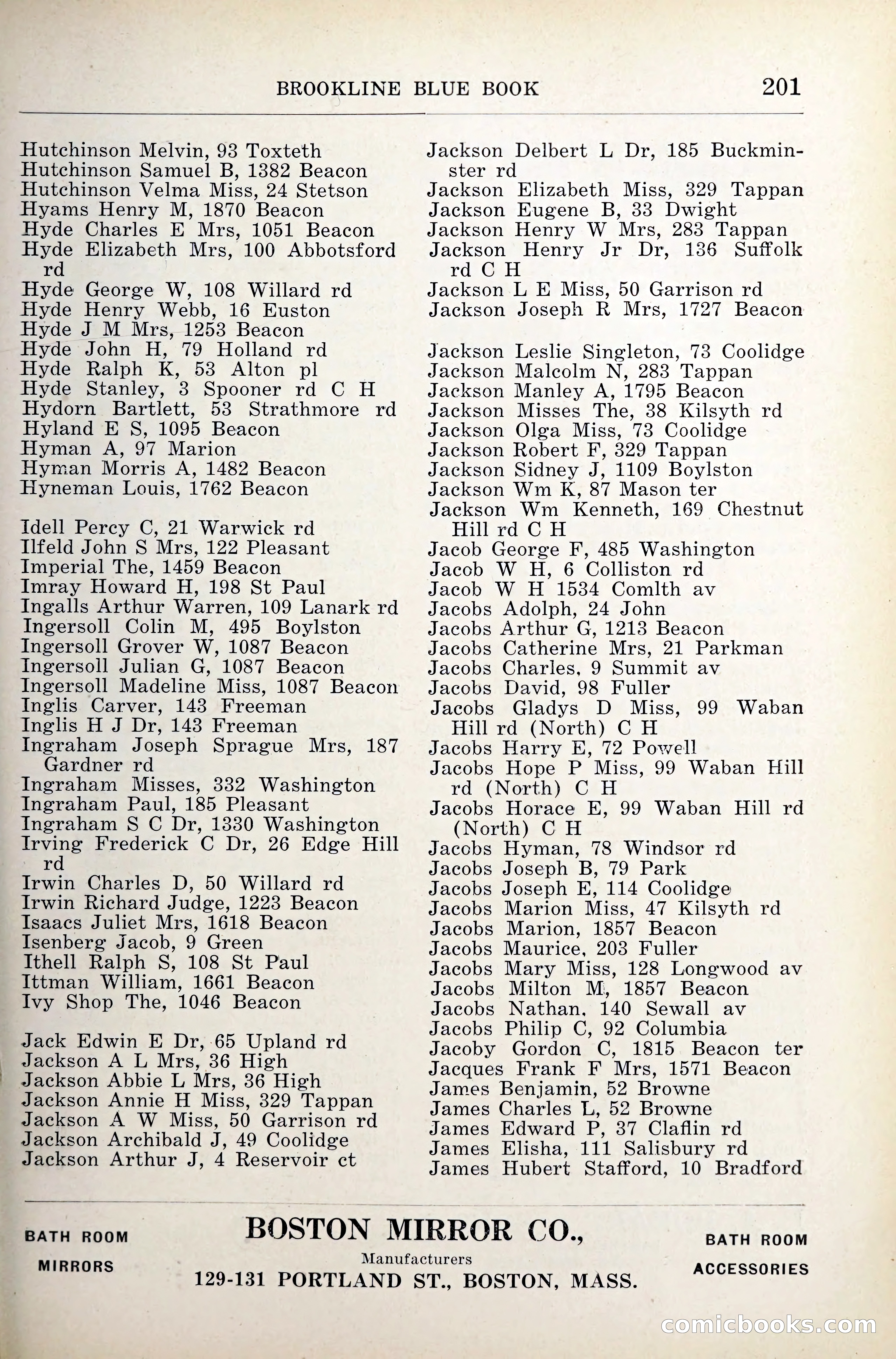 Blue Book of Brookline — page 242 of 341