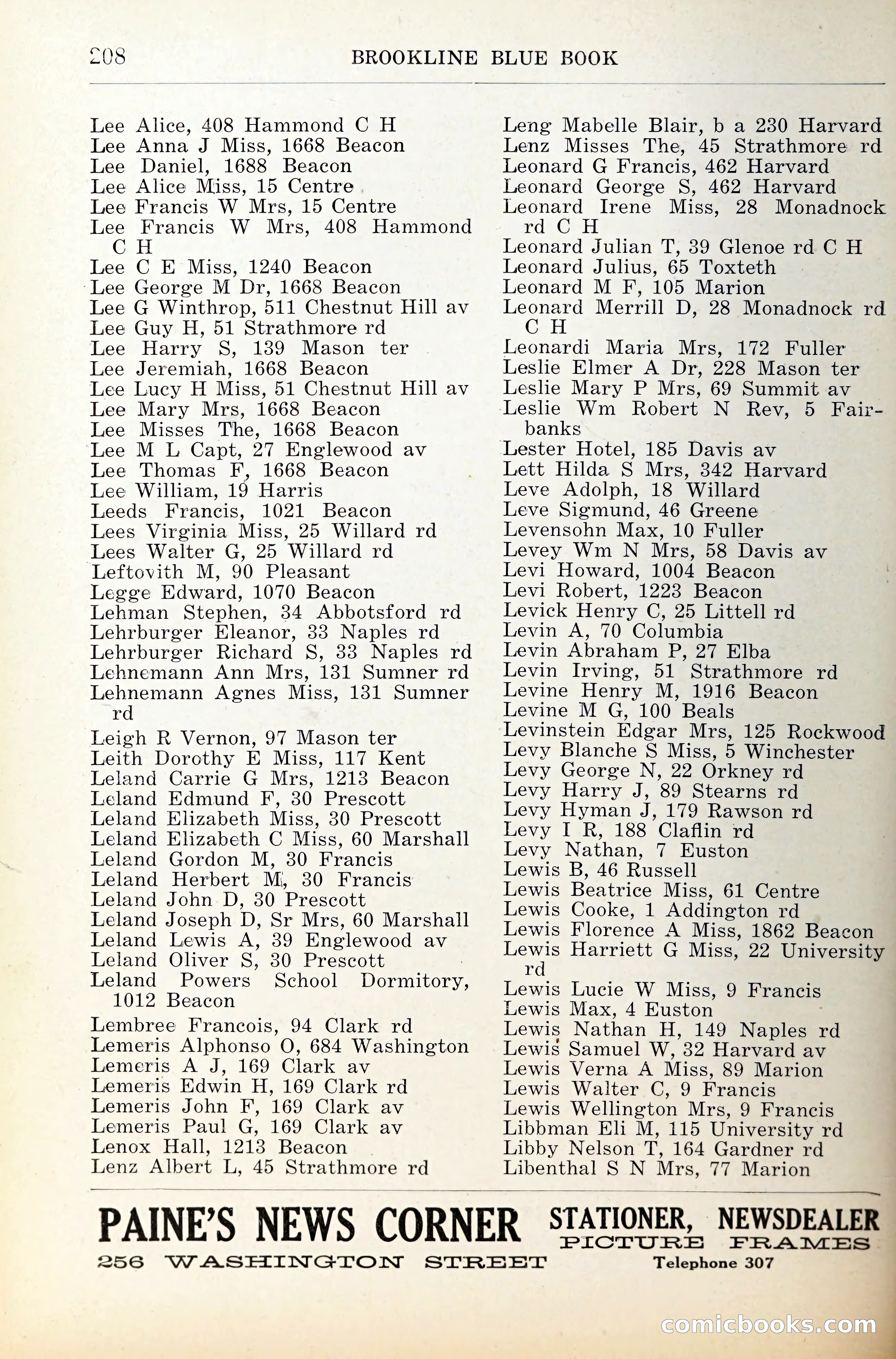 Blue Book of Brookline — page 249 of 341