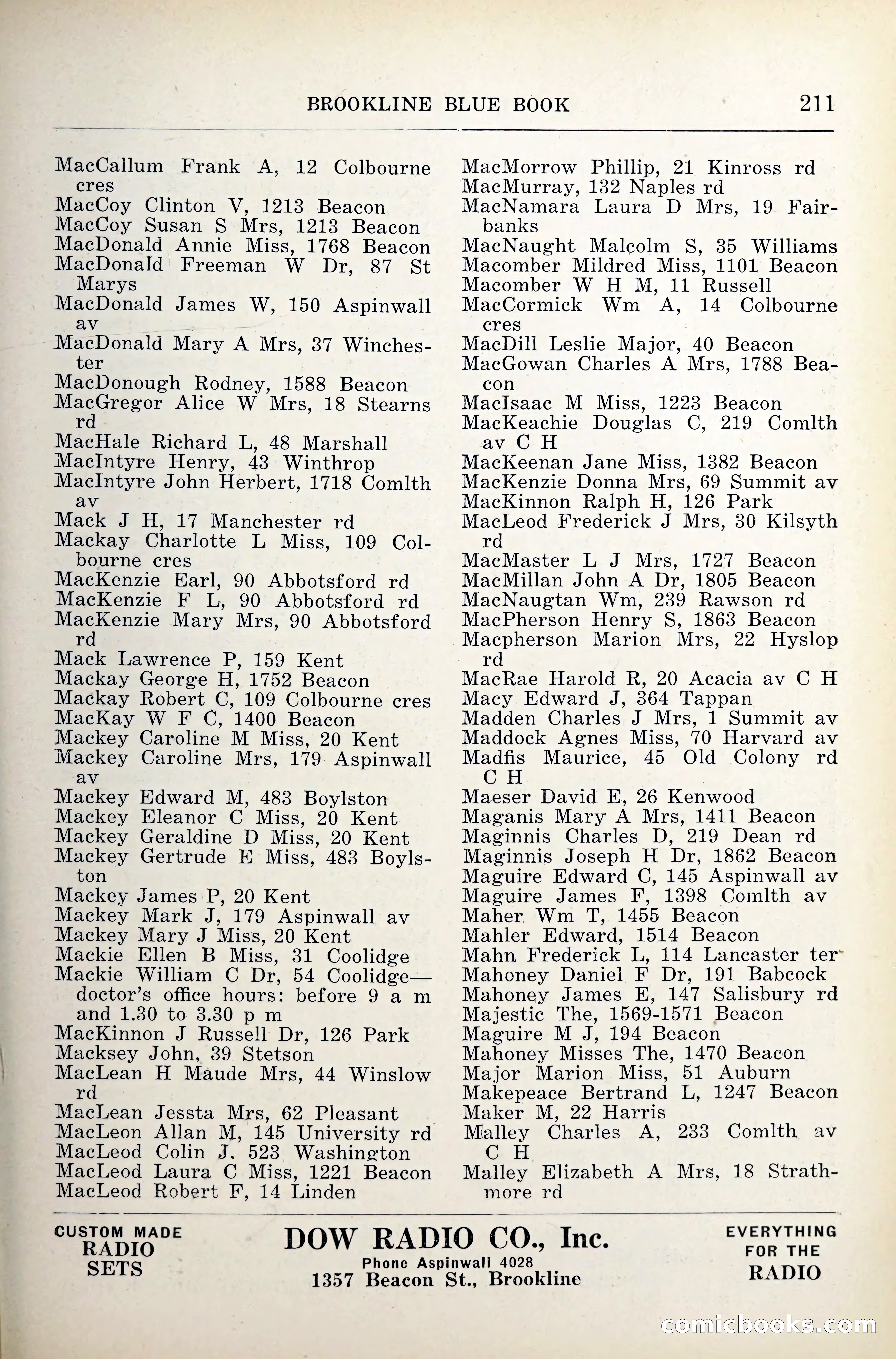 Blue Book of Brookline — page 252 of 341