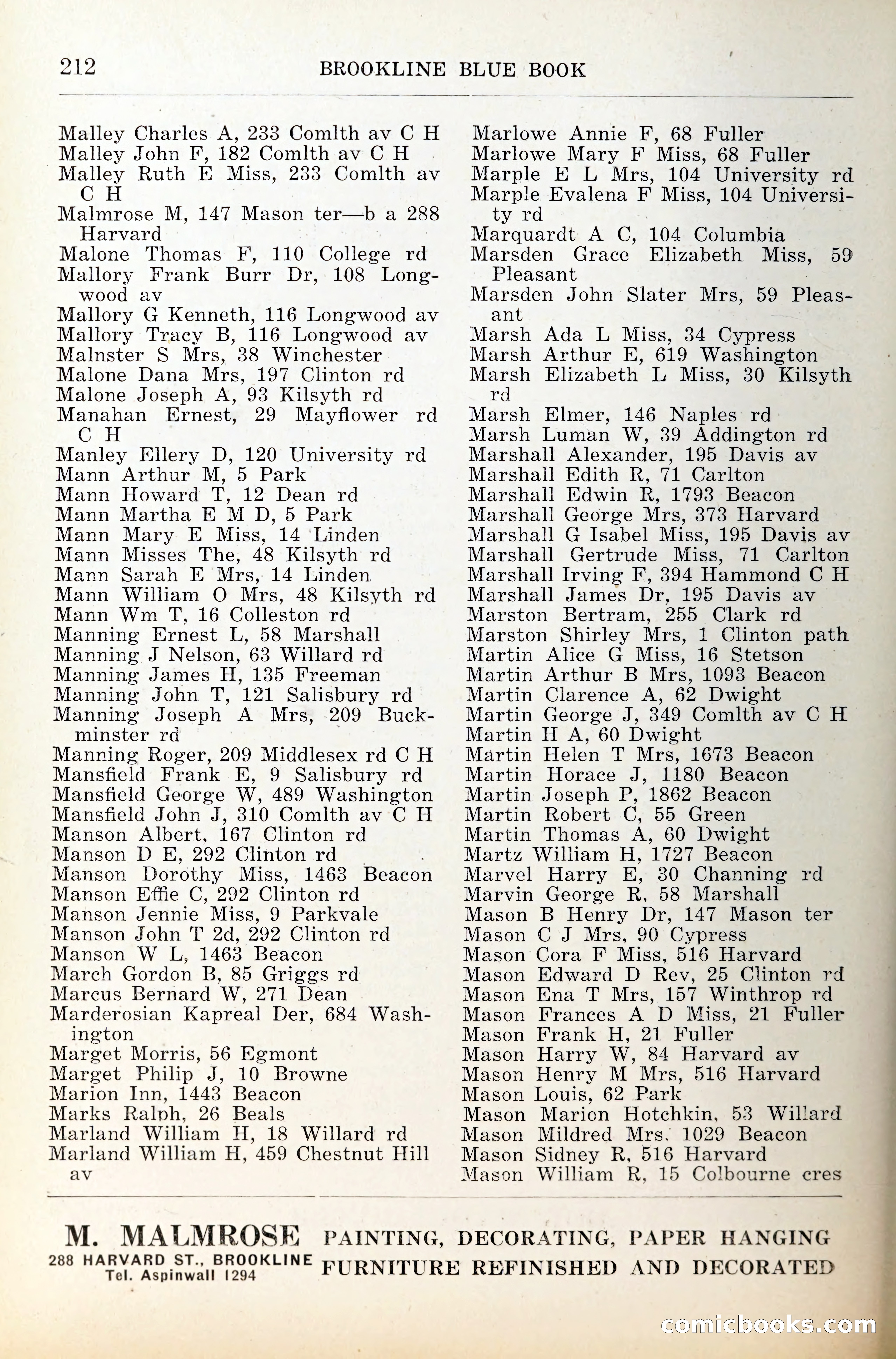 Blue Book of Brookline — page 253 of 341