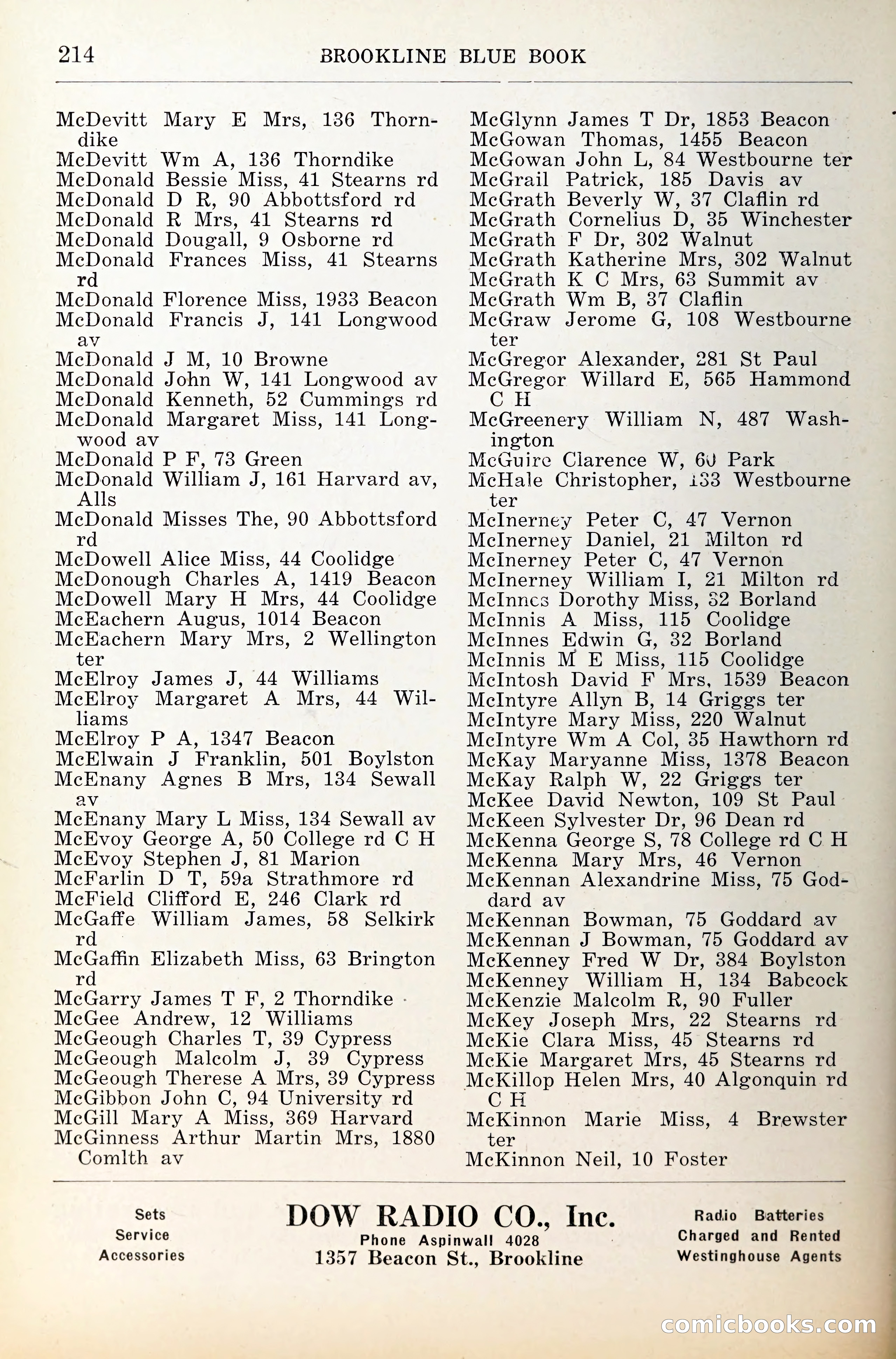Blue Book of Brookline — page 255 of 341