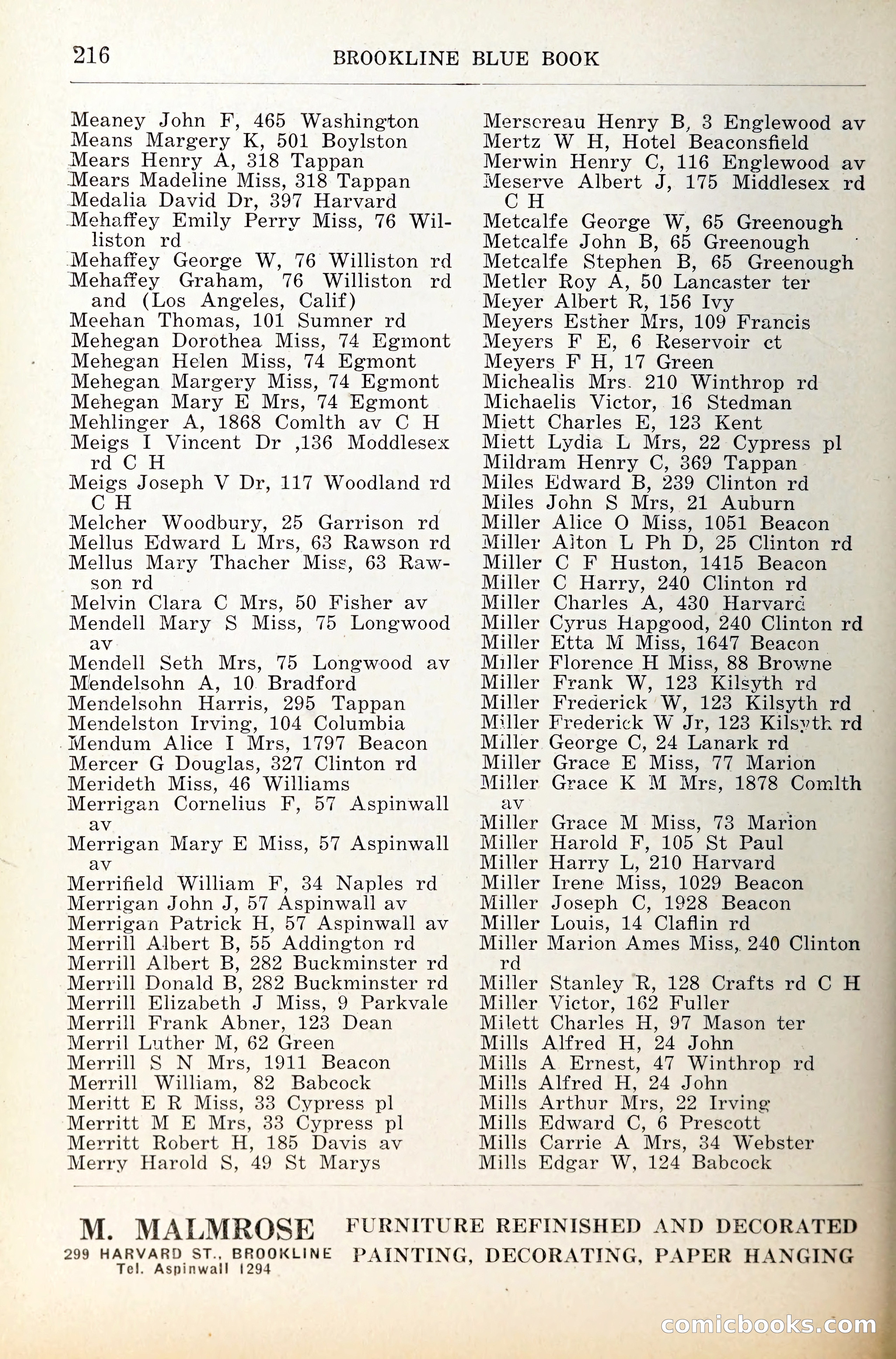 Blue Book of Brookline — page 257 of 341