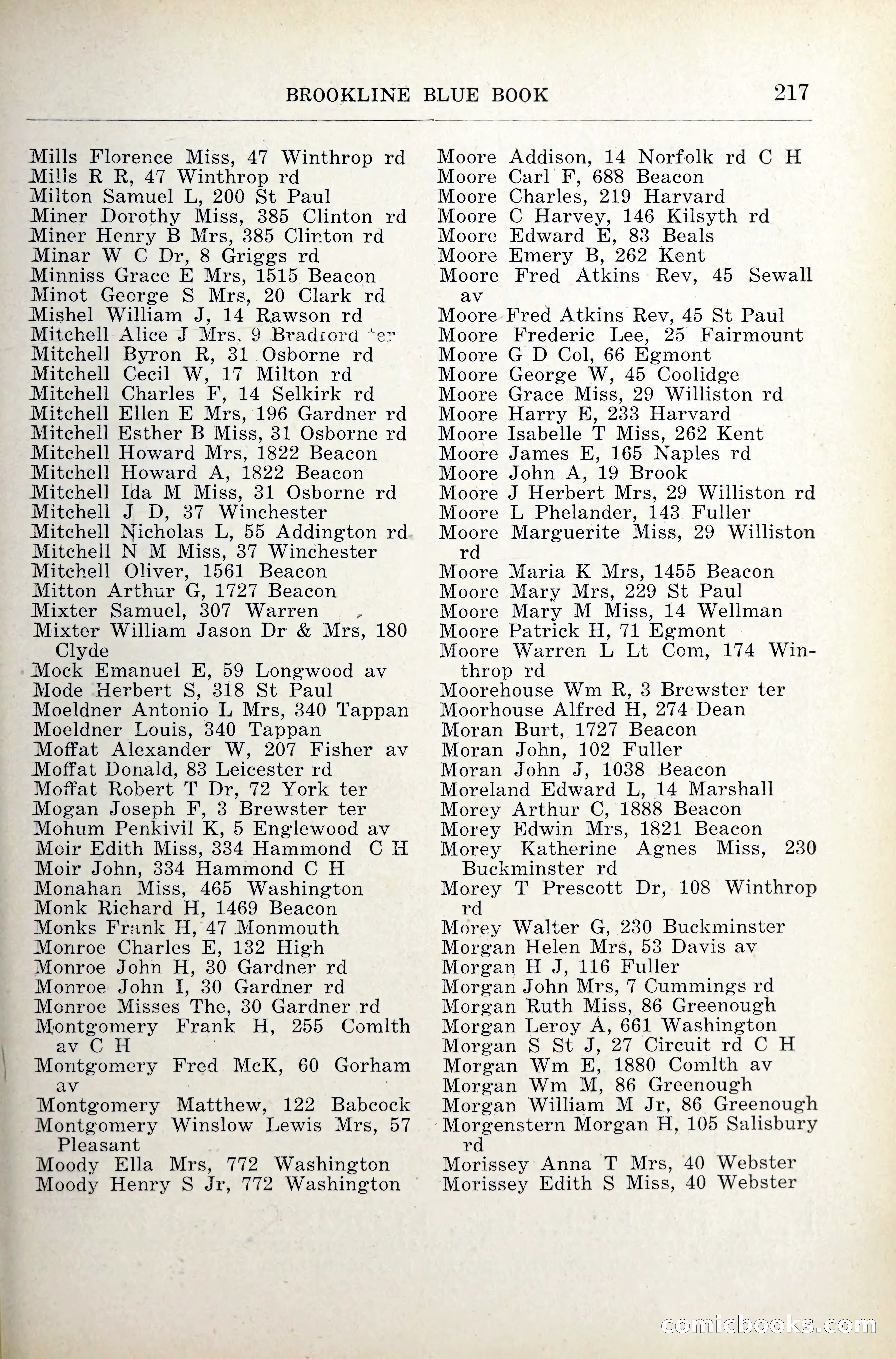 Blue Book of Brookline — page 258 of 341