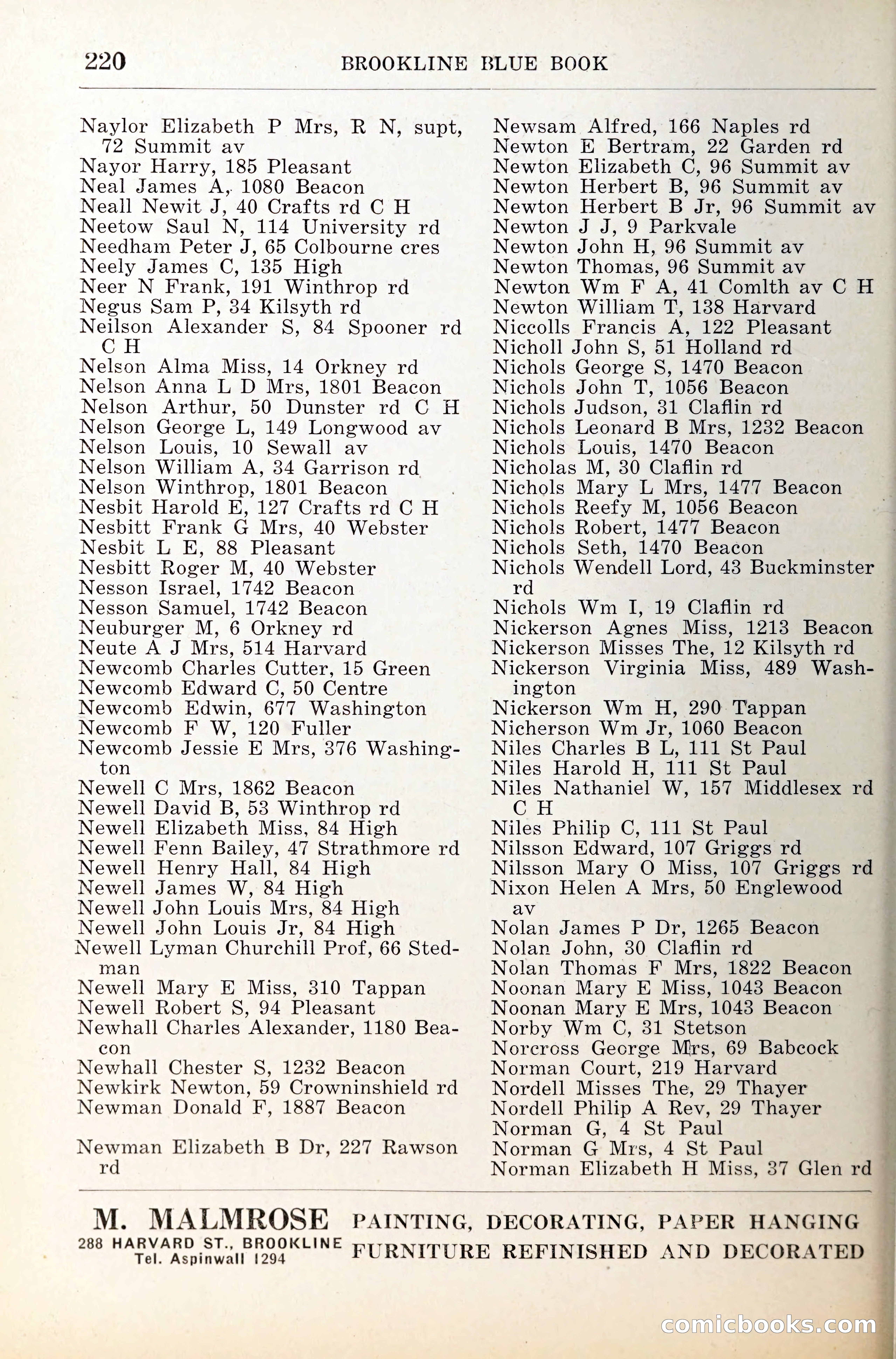 Blue Book of Brookline — page 261 of 341