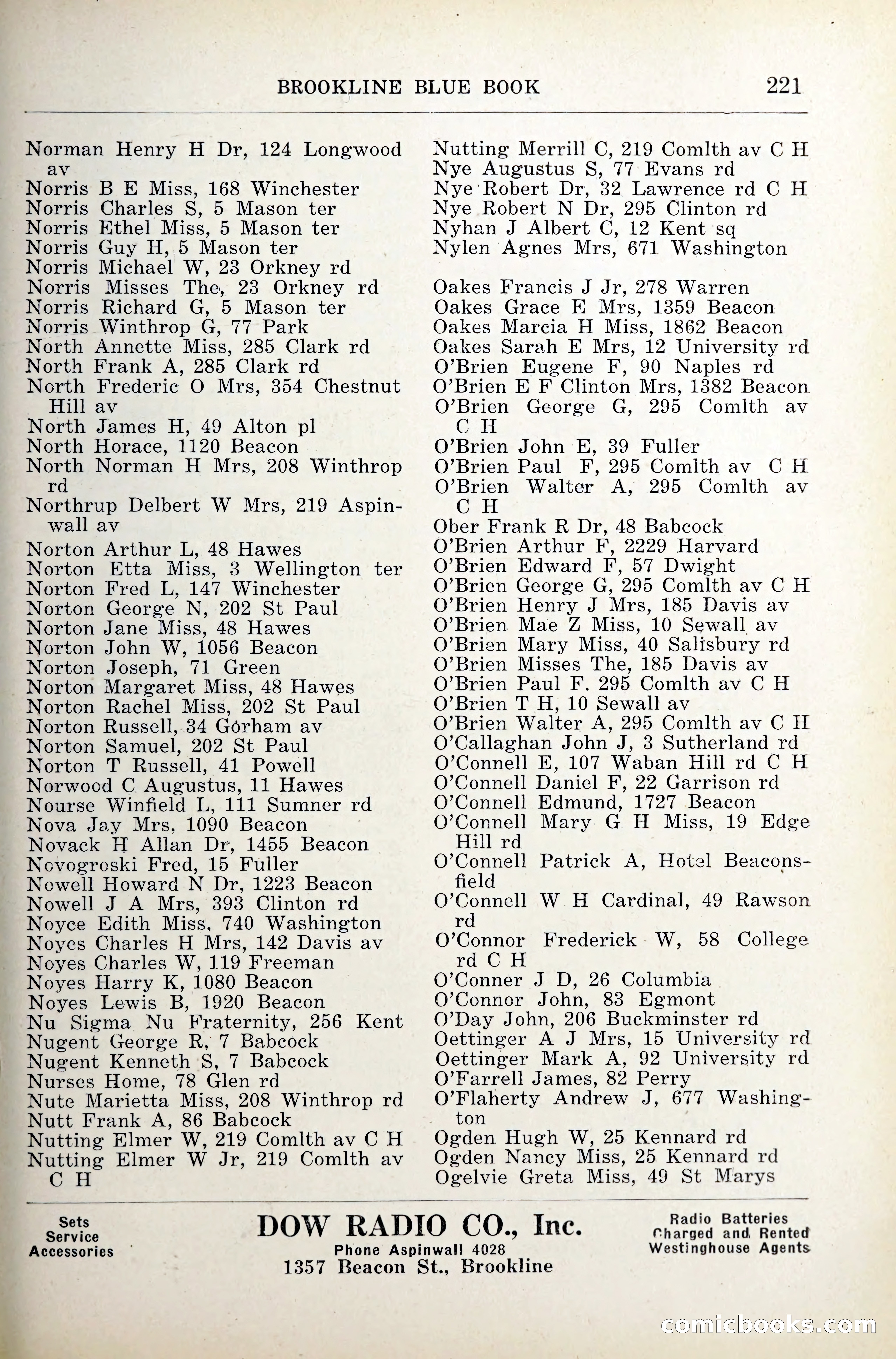 Blue Book of Brookline — page 262 of 341