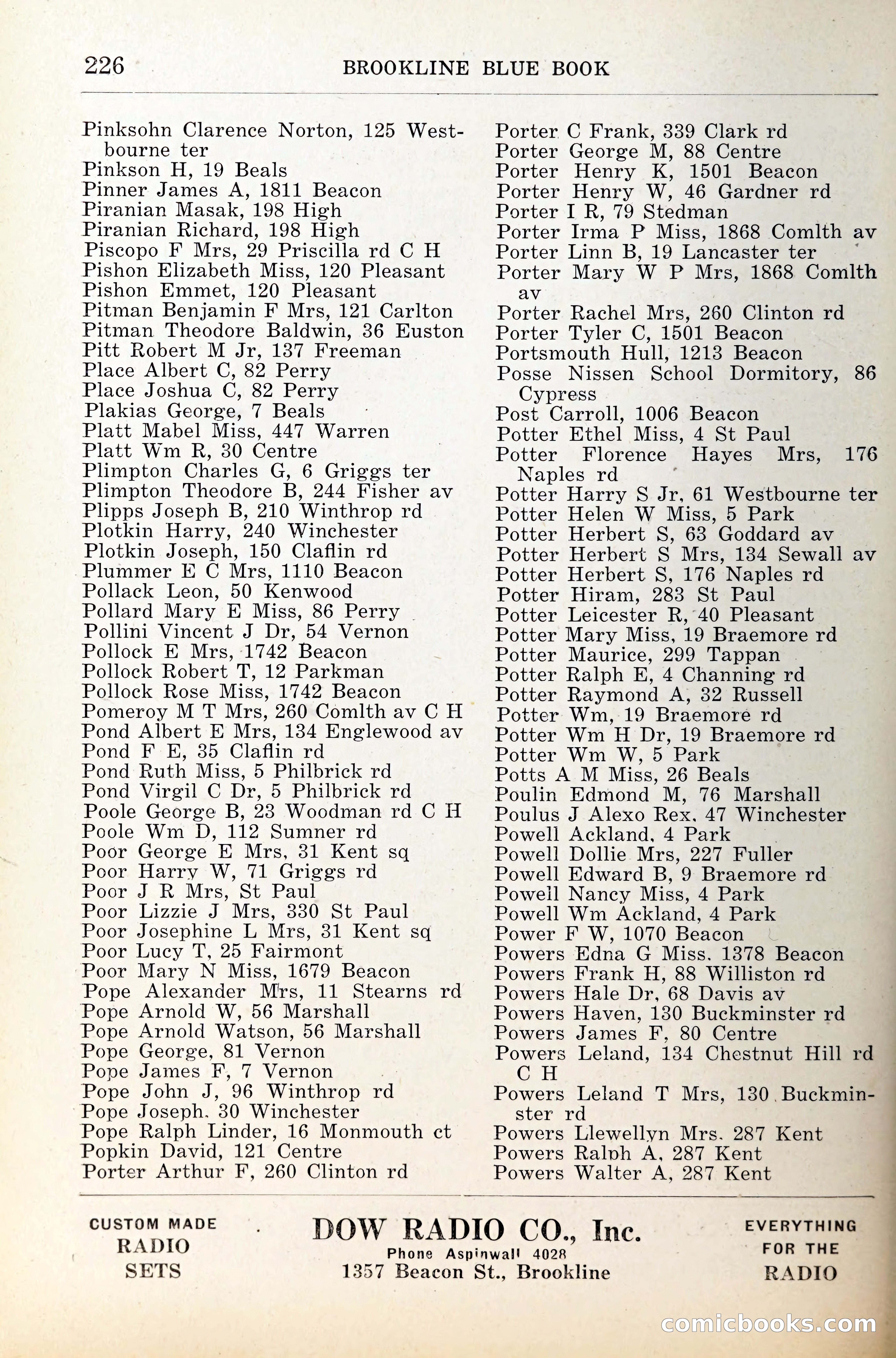 Blue Book of Brookline — page 267 of 341