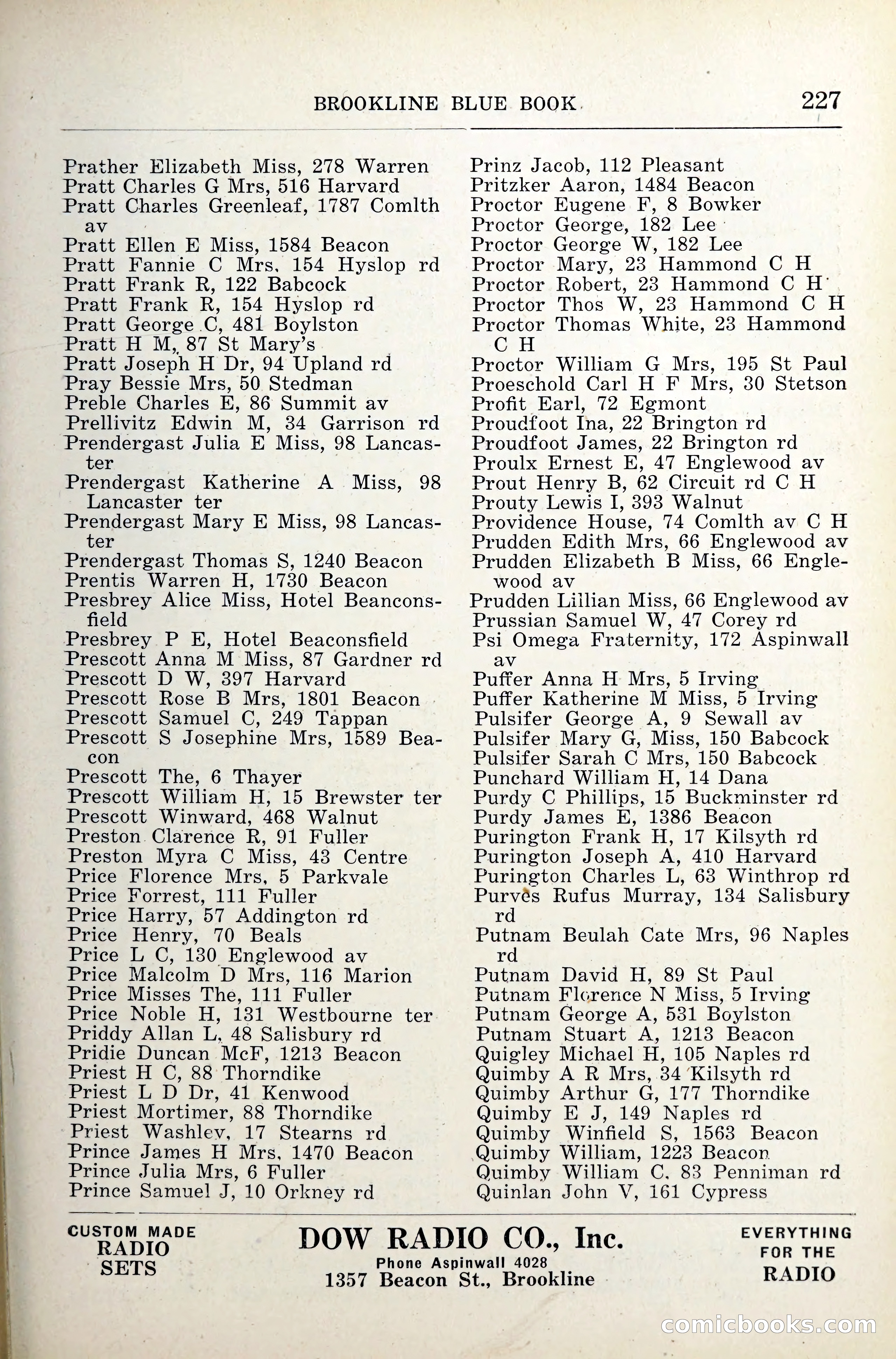 Blue Book of Brookline — page 268 of 341