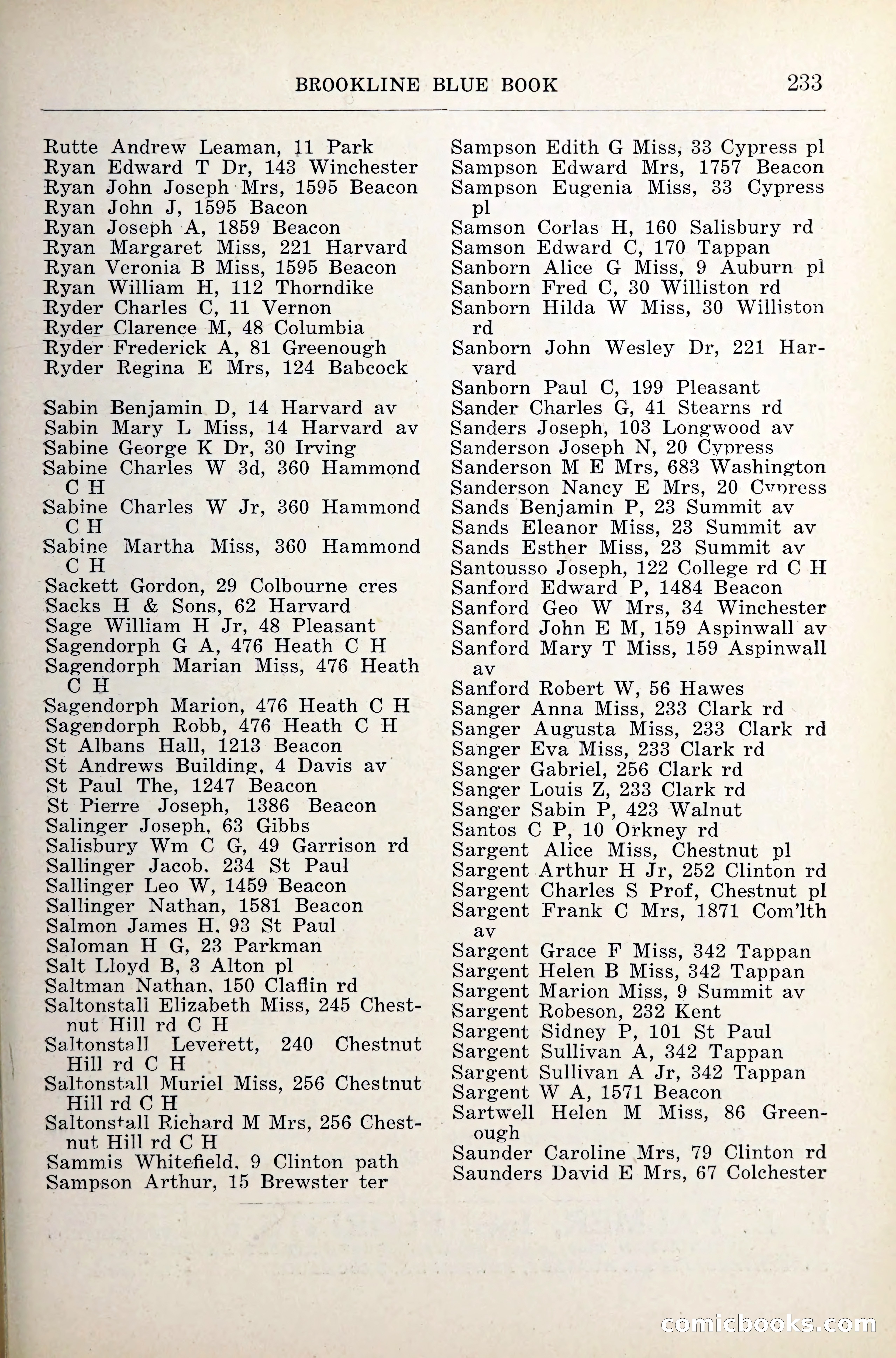 Blue Book of Brookline — page 274 of 341