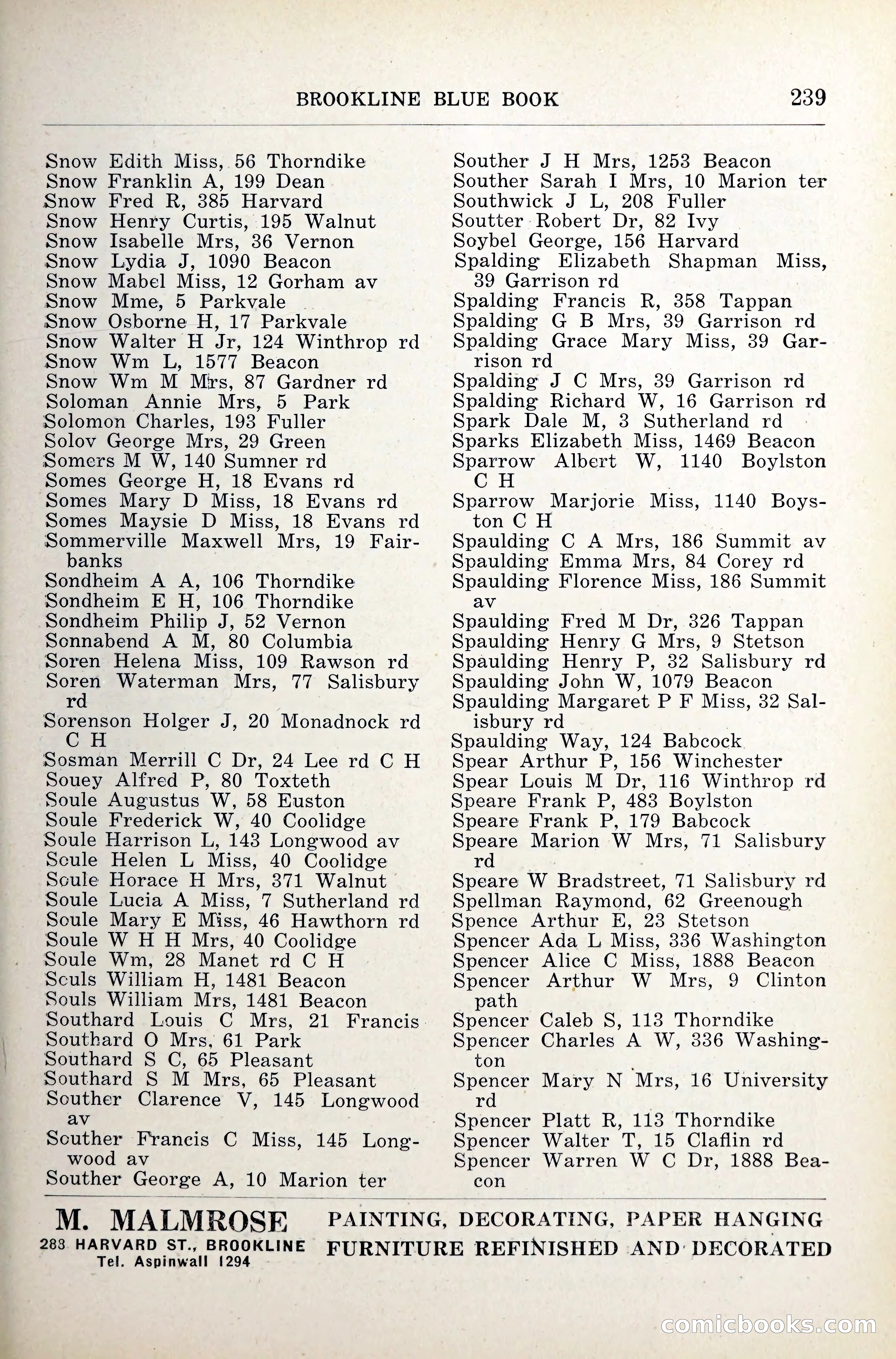 Blue Book of Brookline — page 280 of 341
