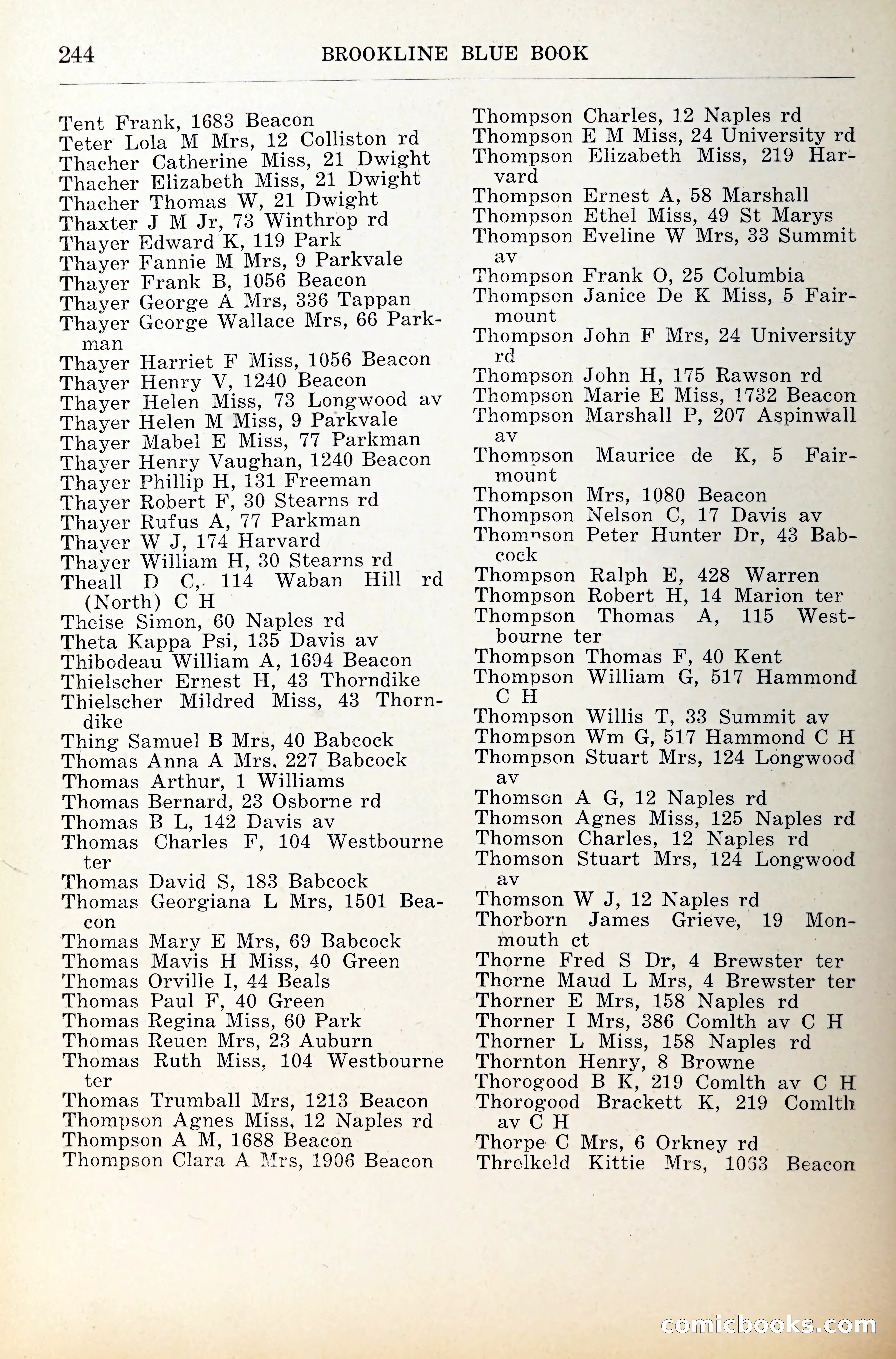 Blue Book of Brookline — page 285 of 341
