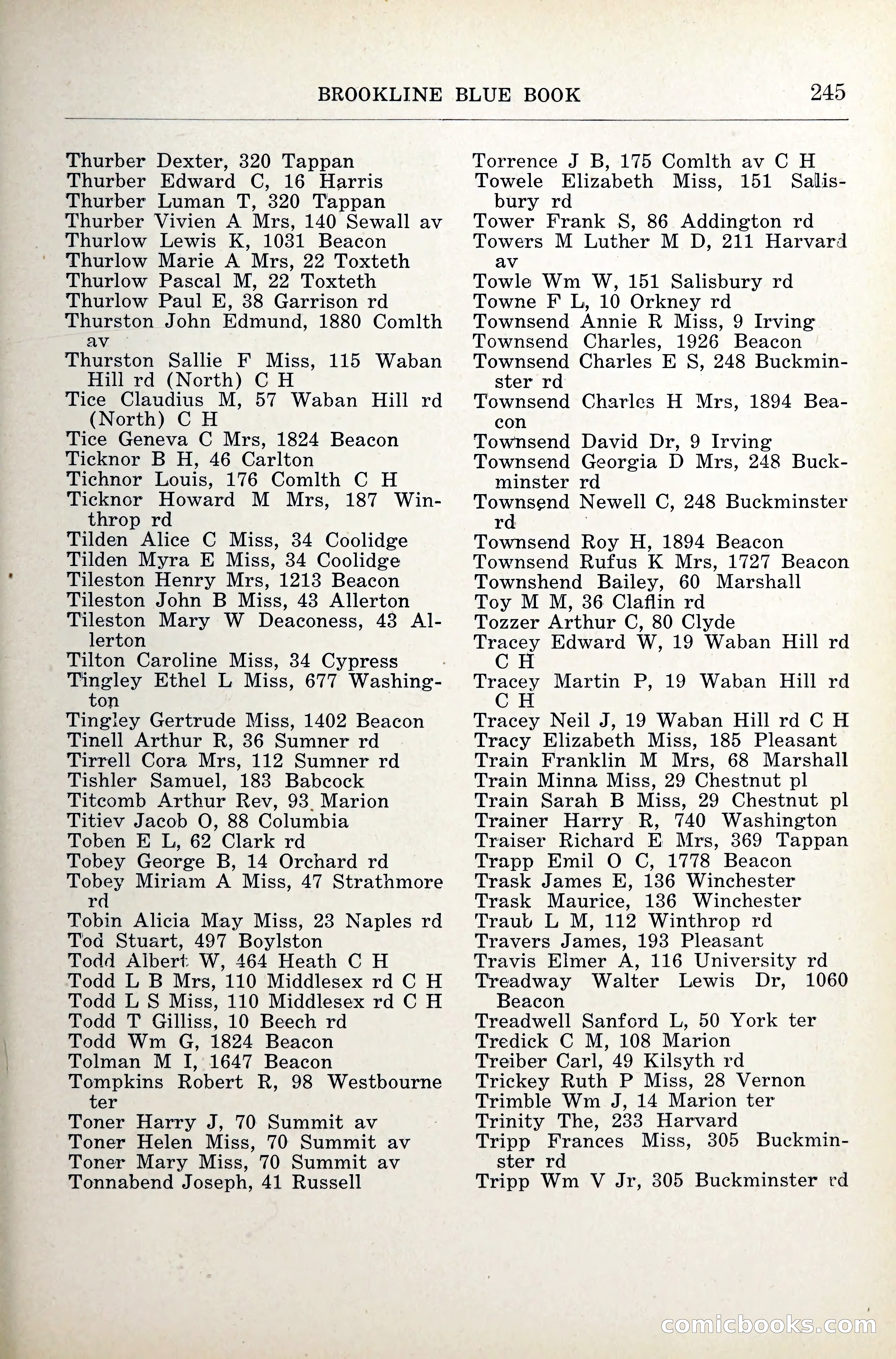 Blue Book of Brookline — page 286 of 341