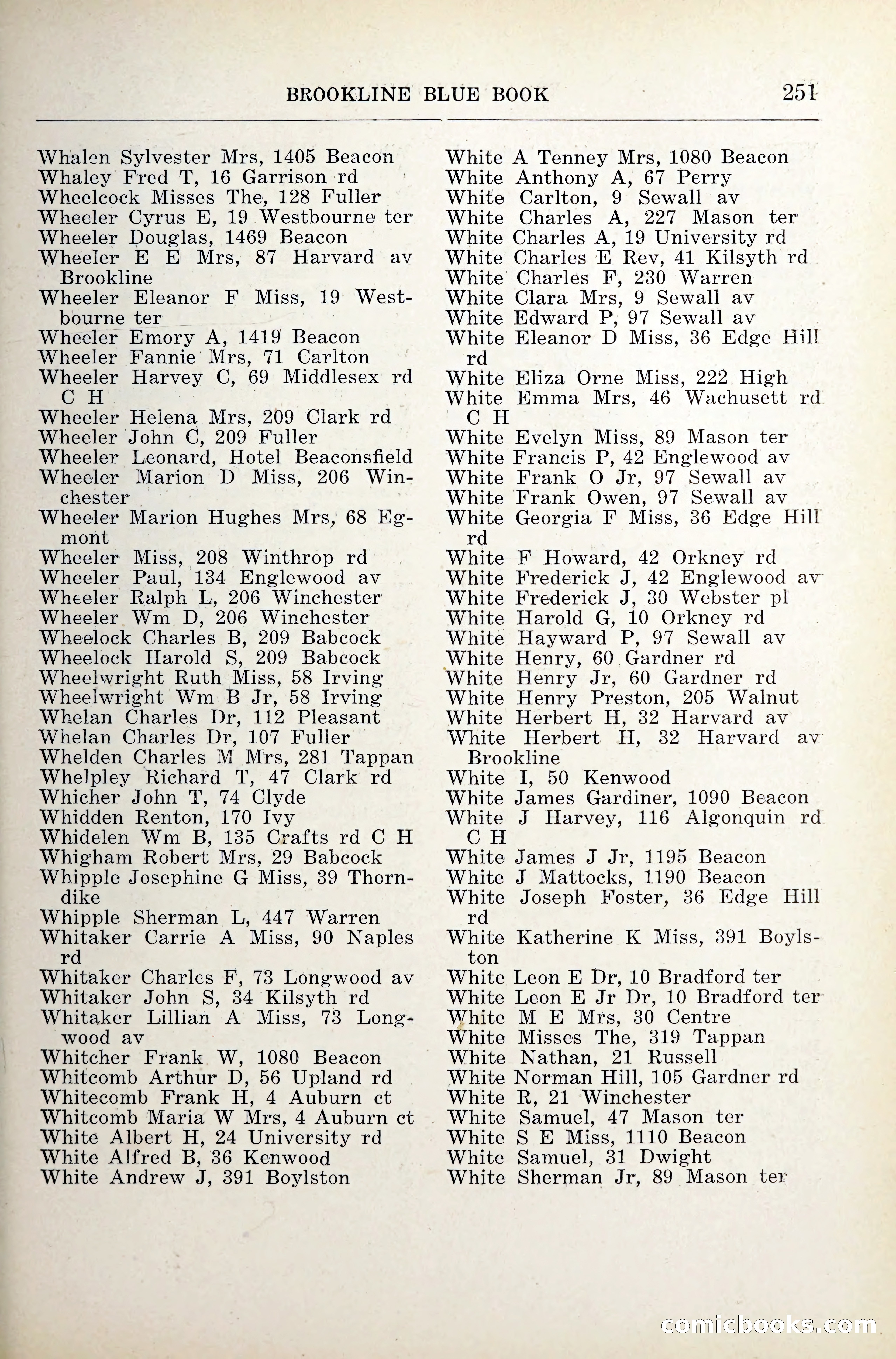 Blue Book of Brookline — page 292 of 341