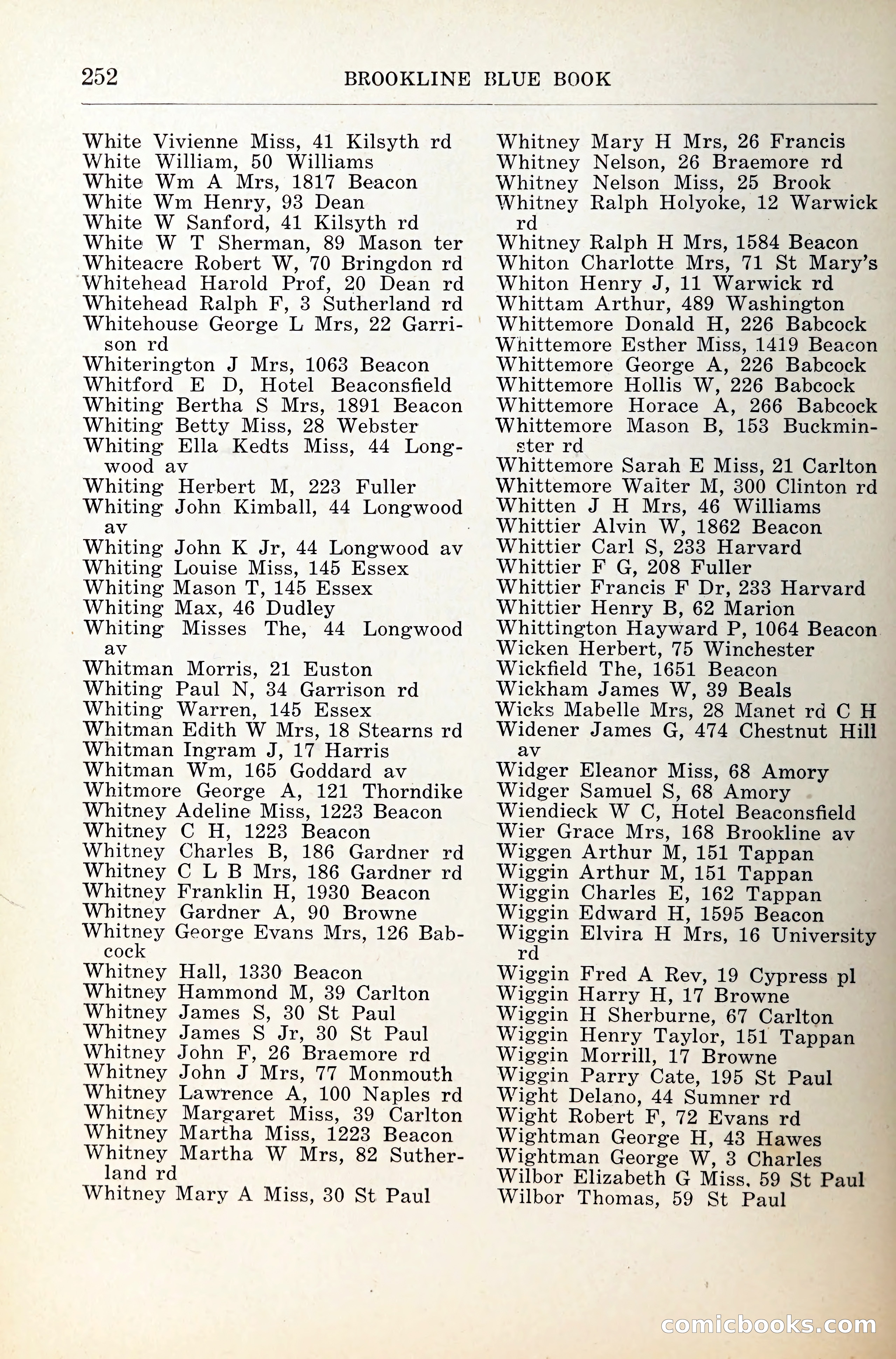 Blue Book of Brookline — page 293 of 341