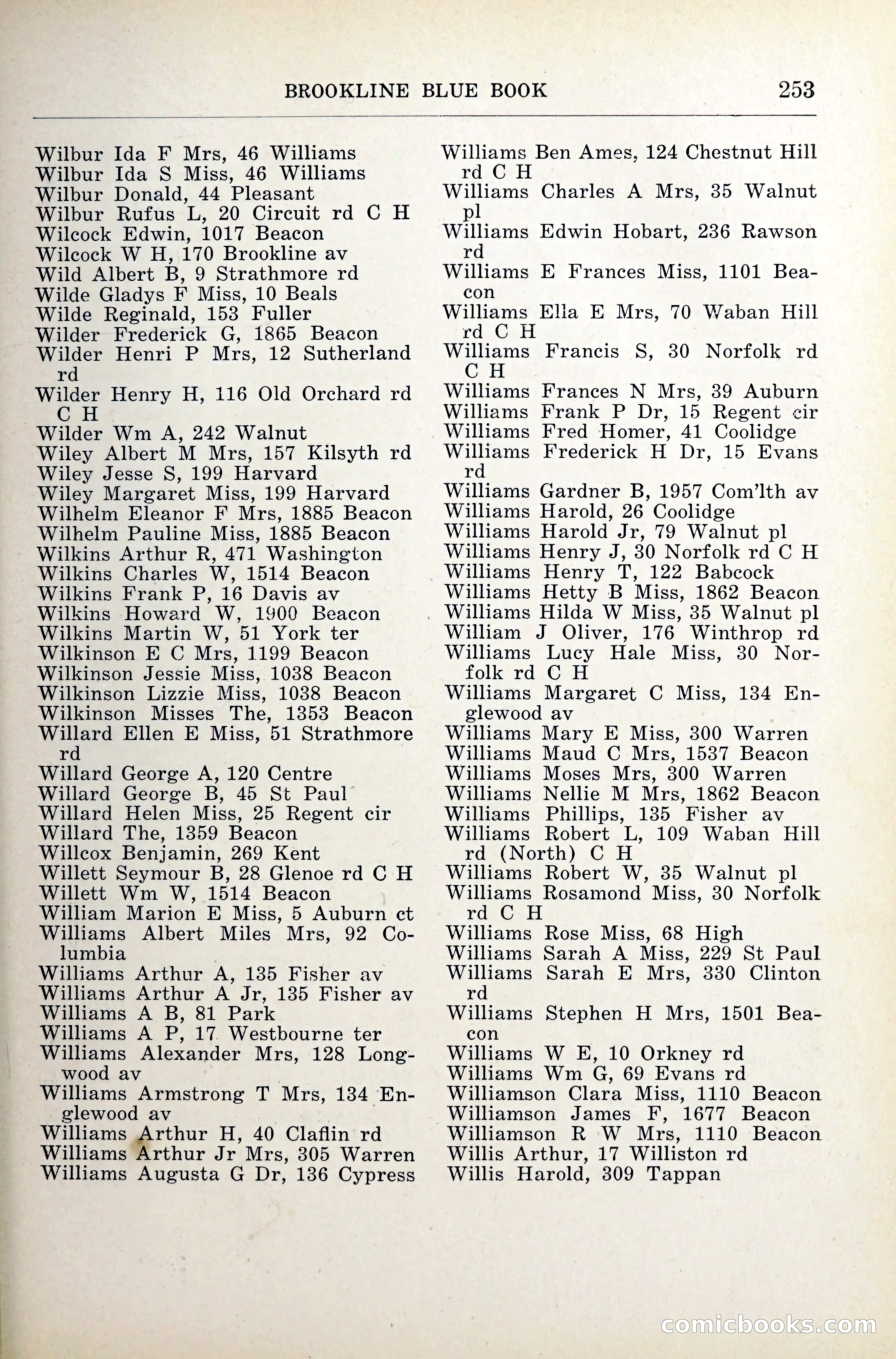 Blue Book of Brookline — page 294 of 341