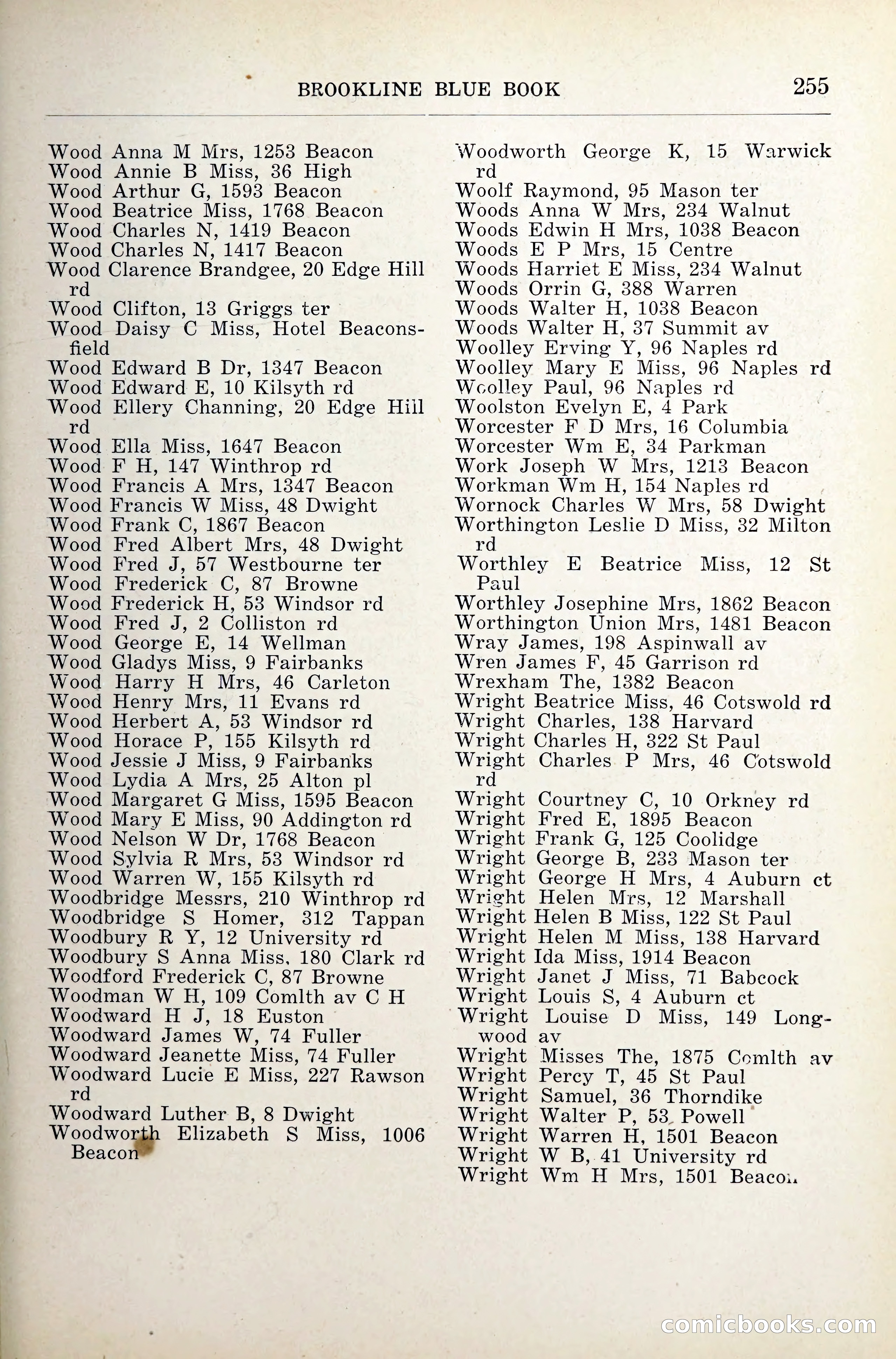Blue Book of Brookline — page 296 of 341