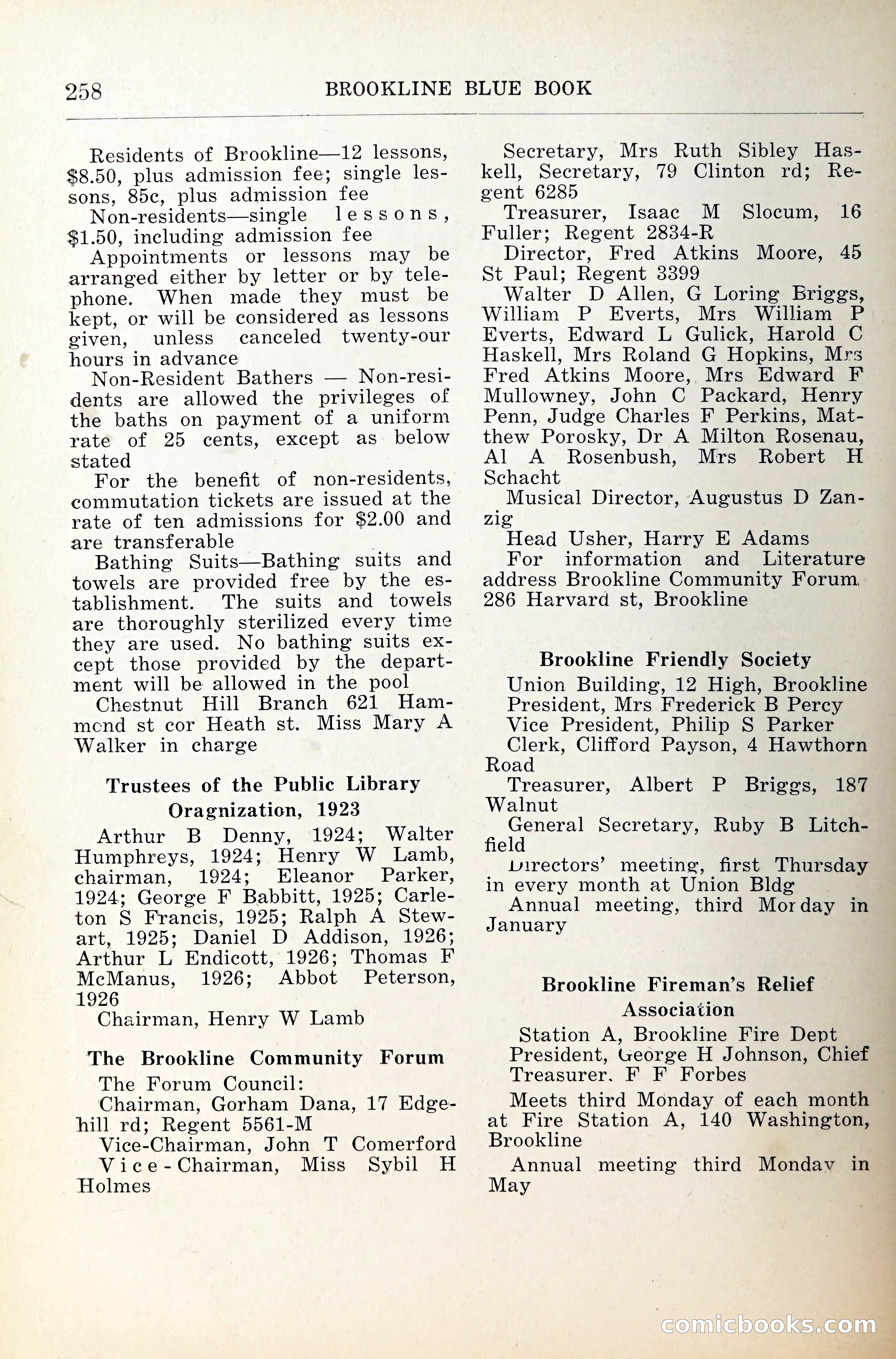 Blue Book of Brookline — page 299 of 341