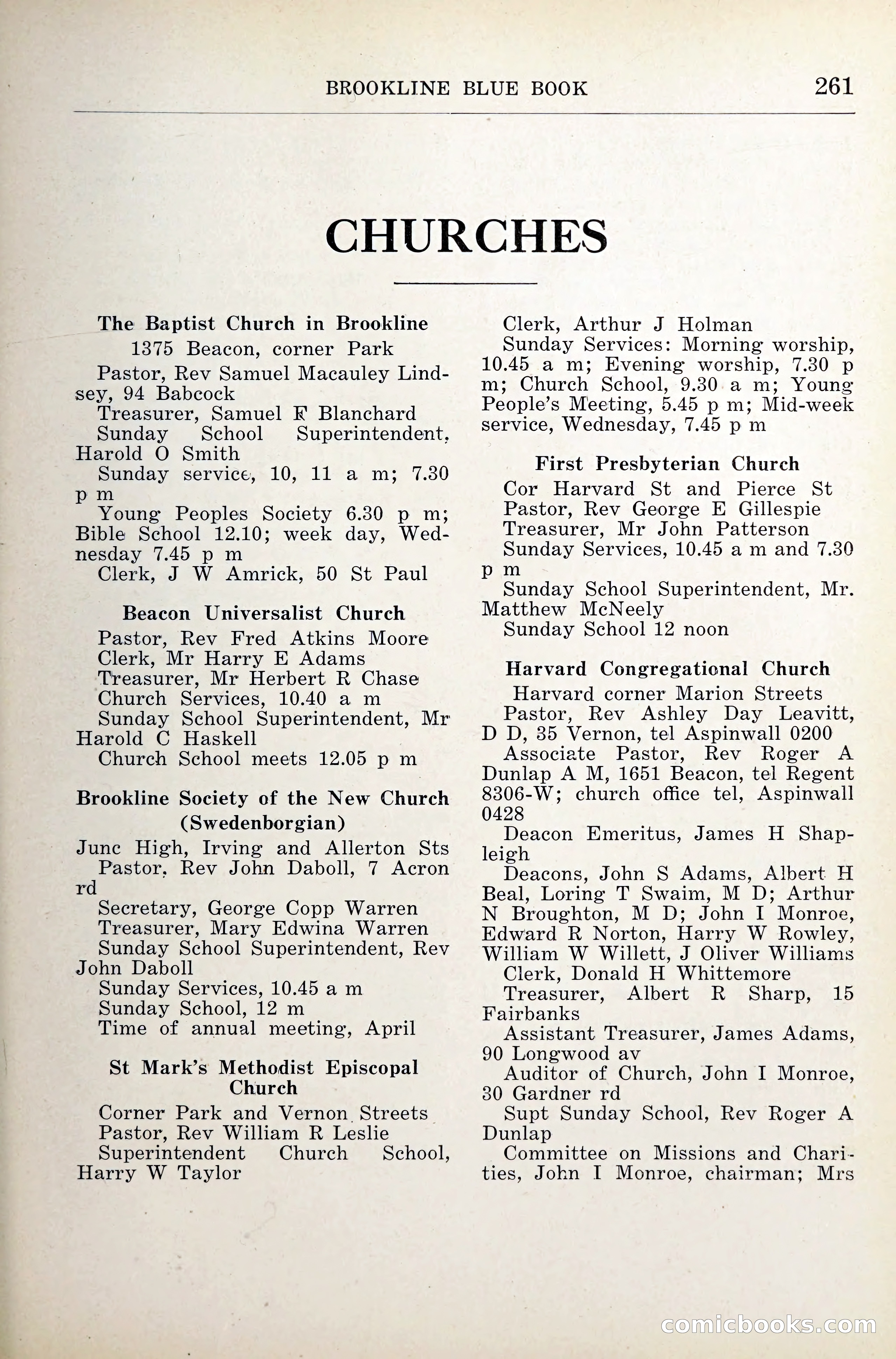 Blue Book of Brookline — page 302 of 341