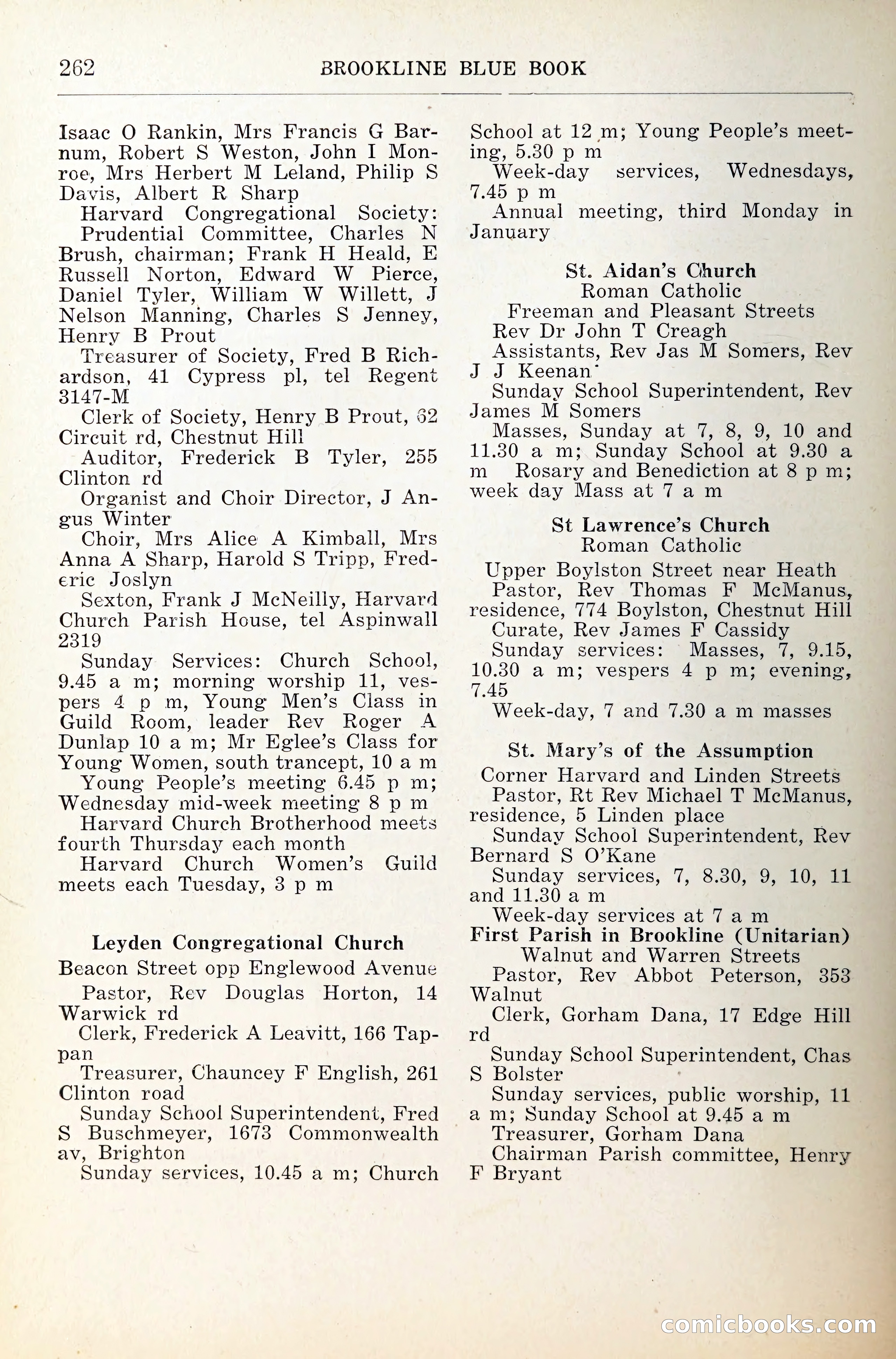 Blue Book of Brookline — page 303 of 341