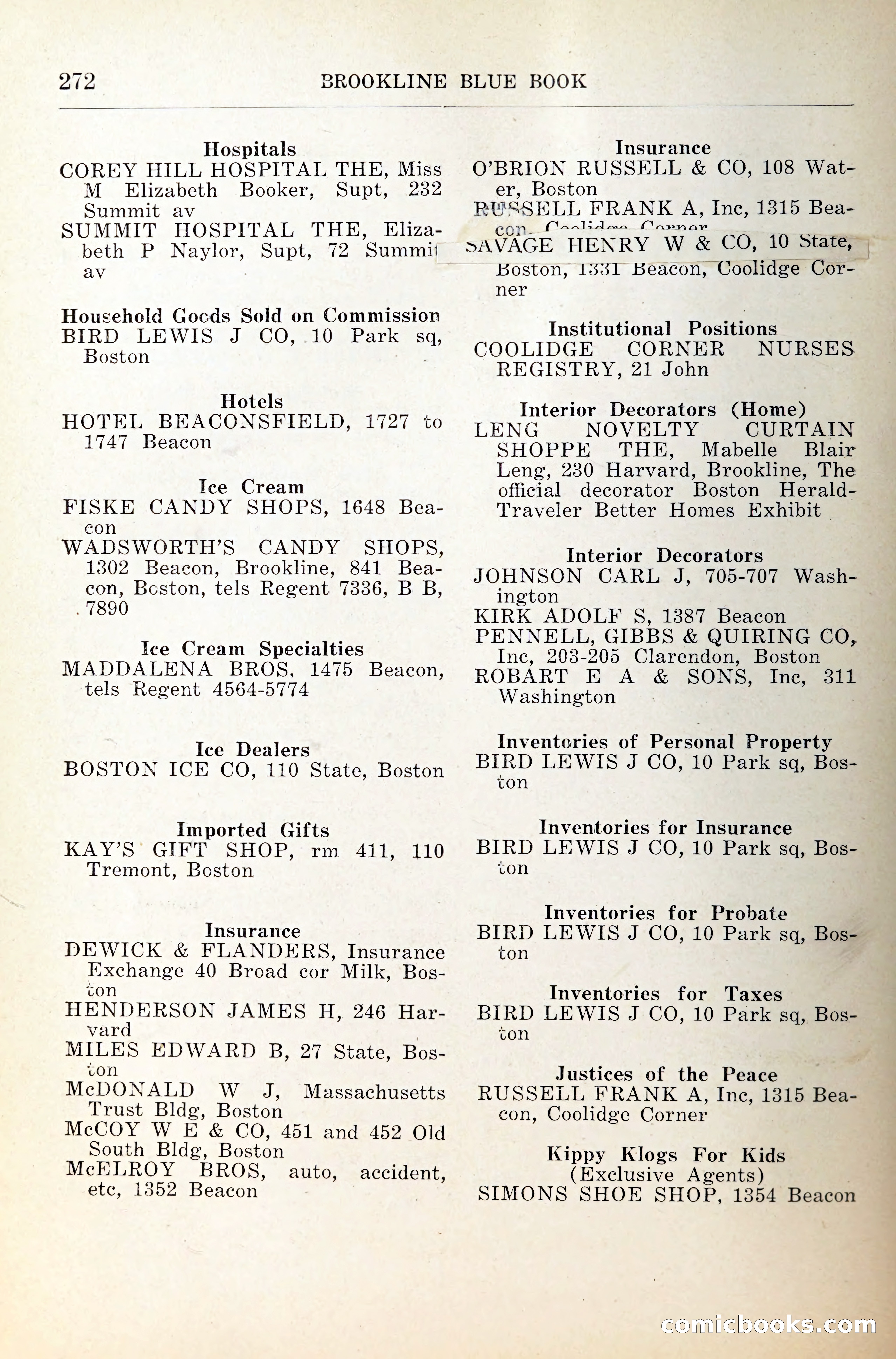 Blue Book of Brookline — page 313 of 341