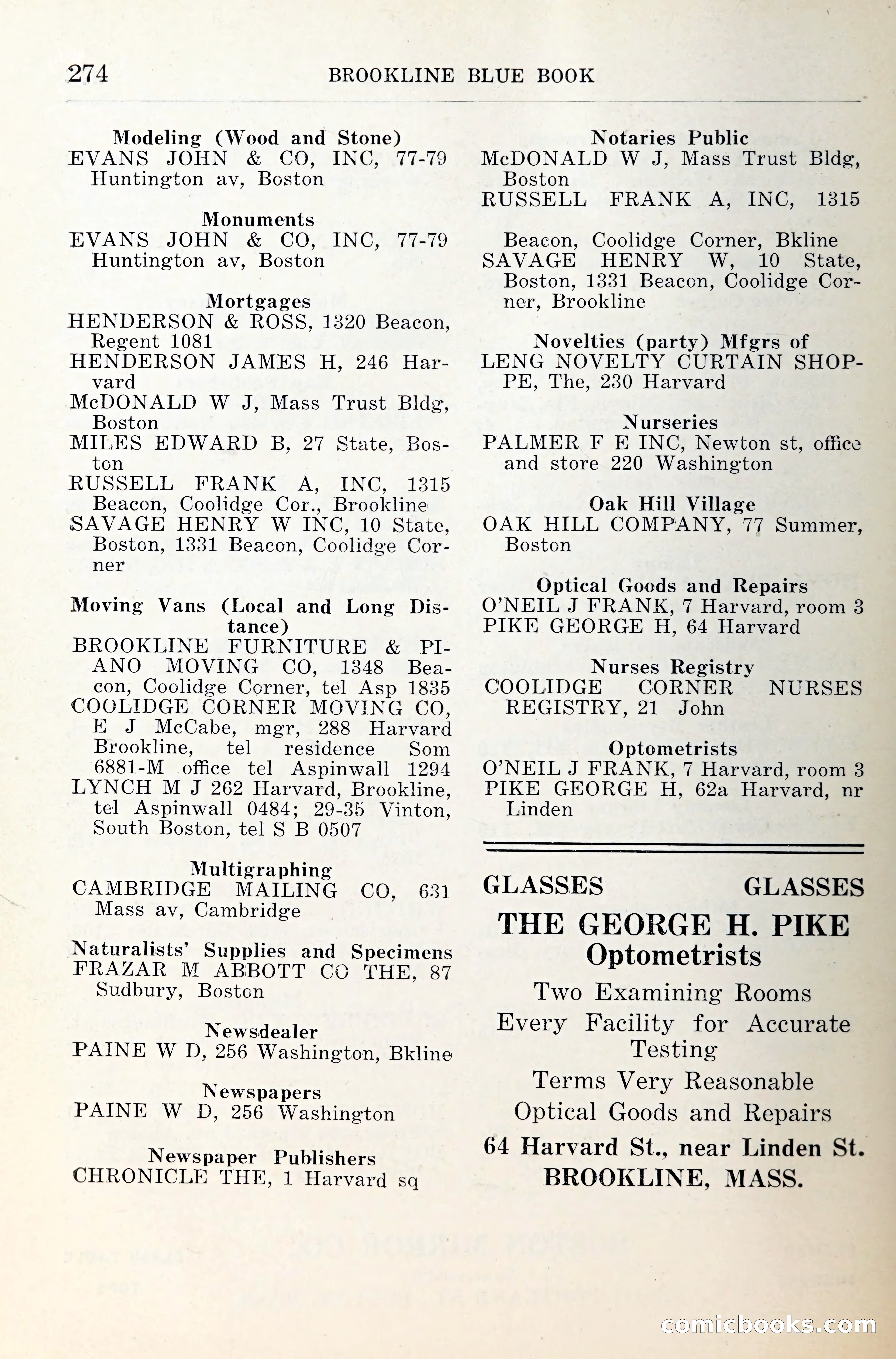 Blue Book of Brookline — page 315 of 341