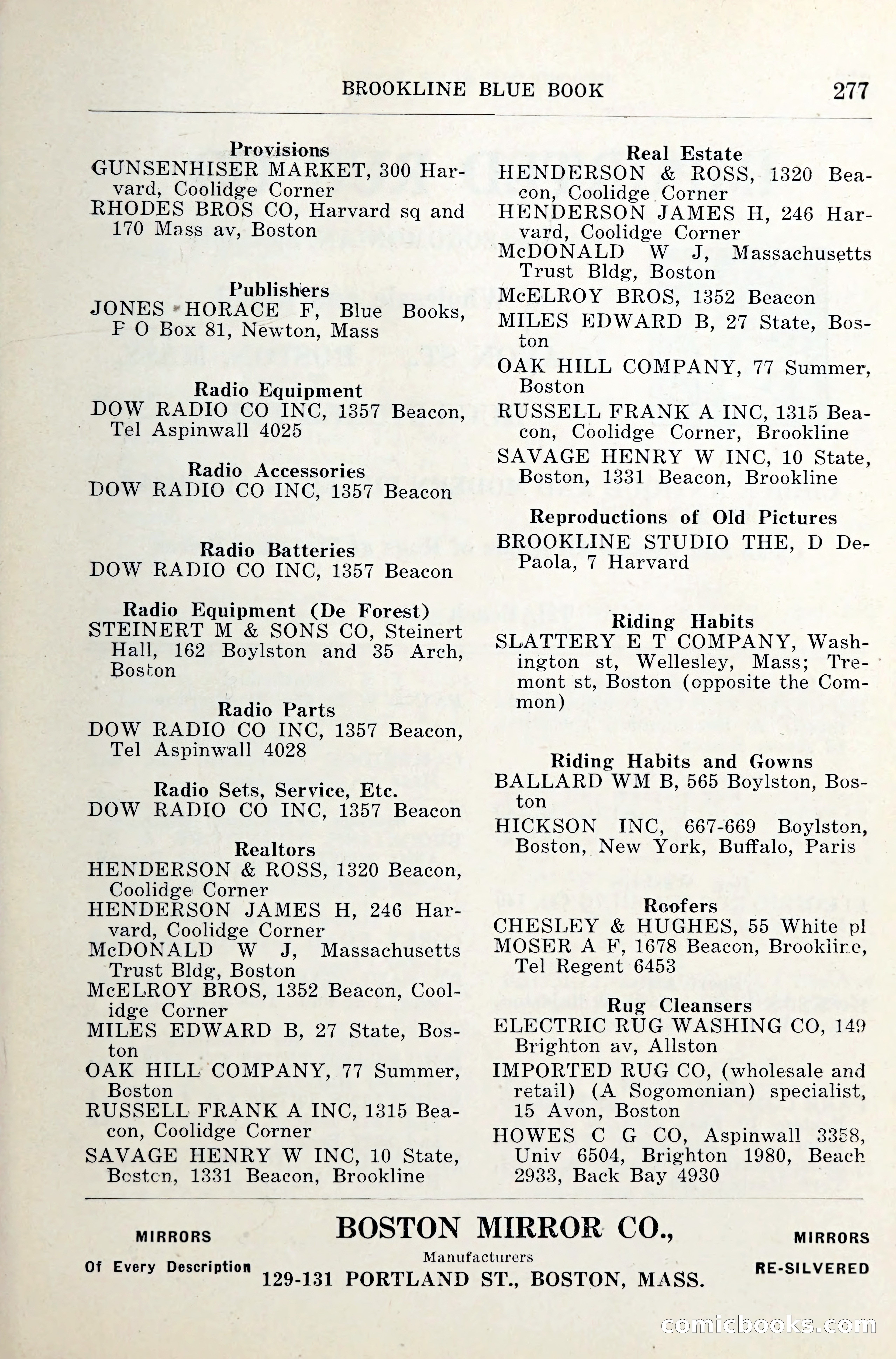 Blue Book of Brookline — page 318 of 341