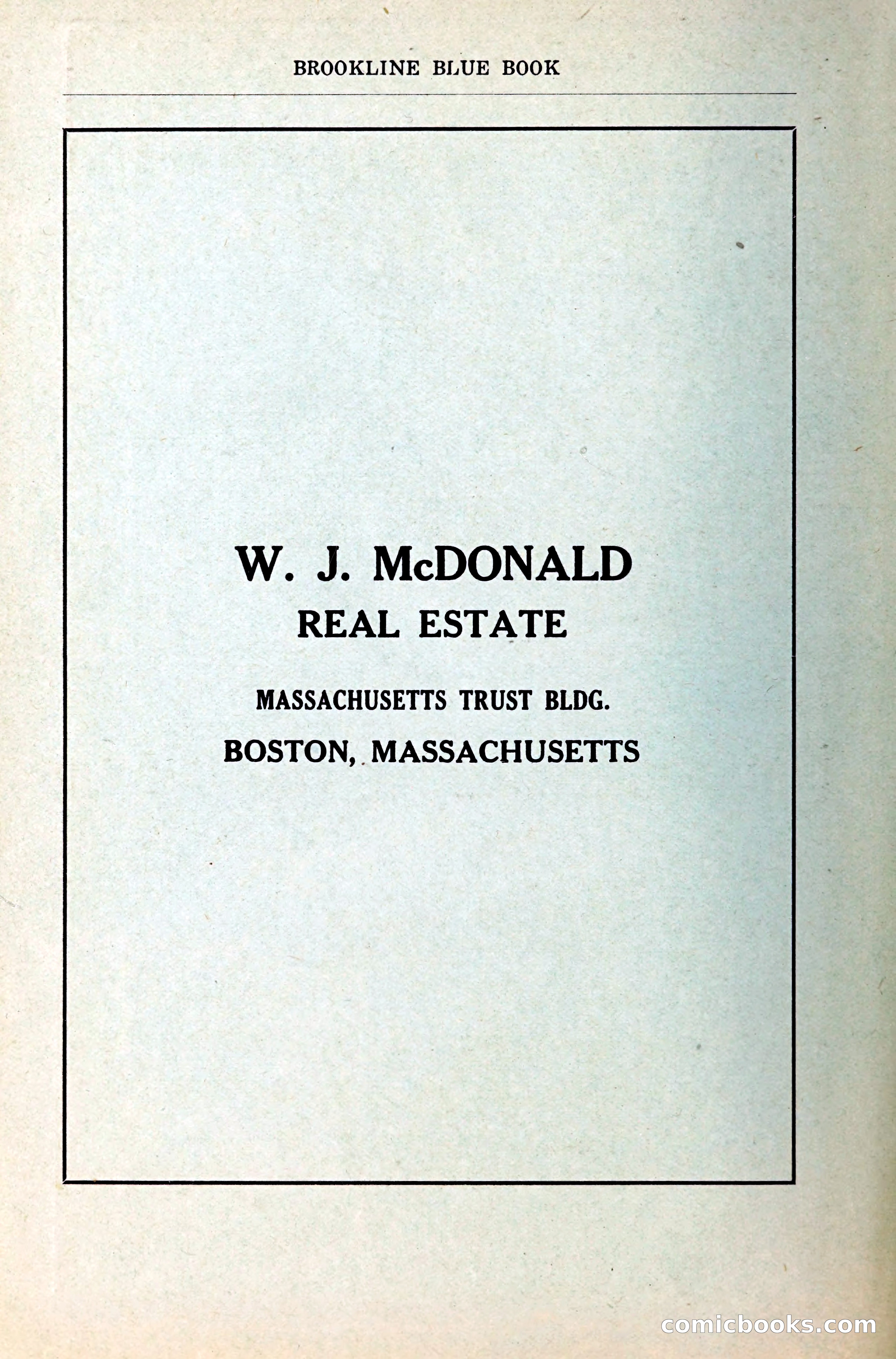 Blue Book of Brookline — page 339 of 341