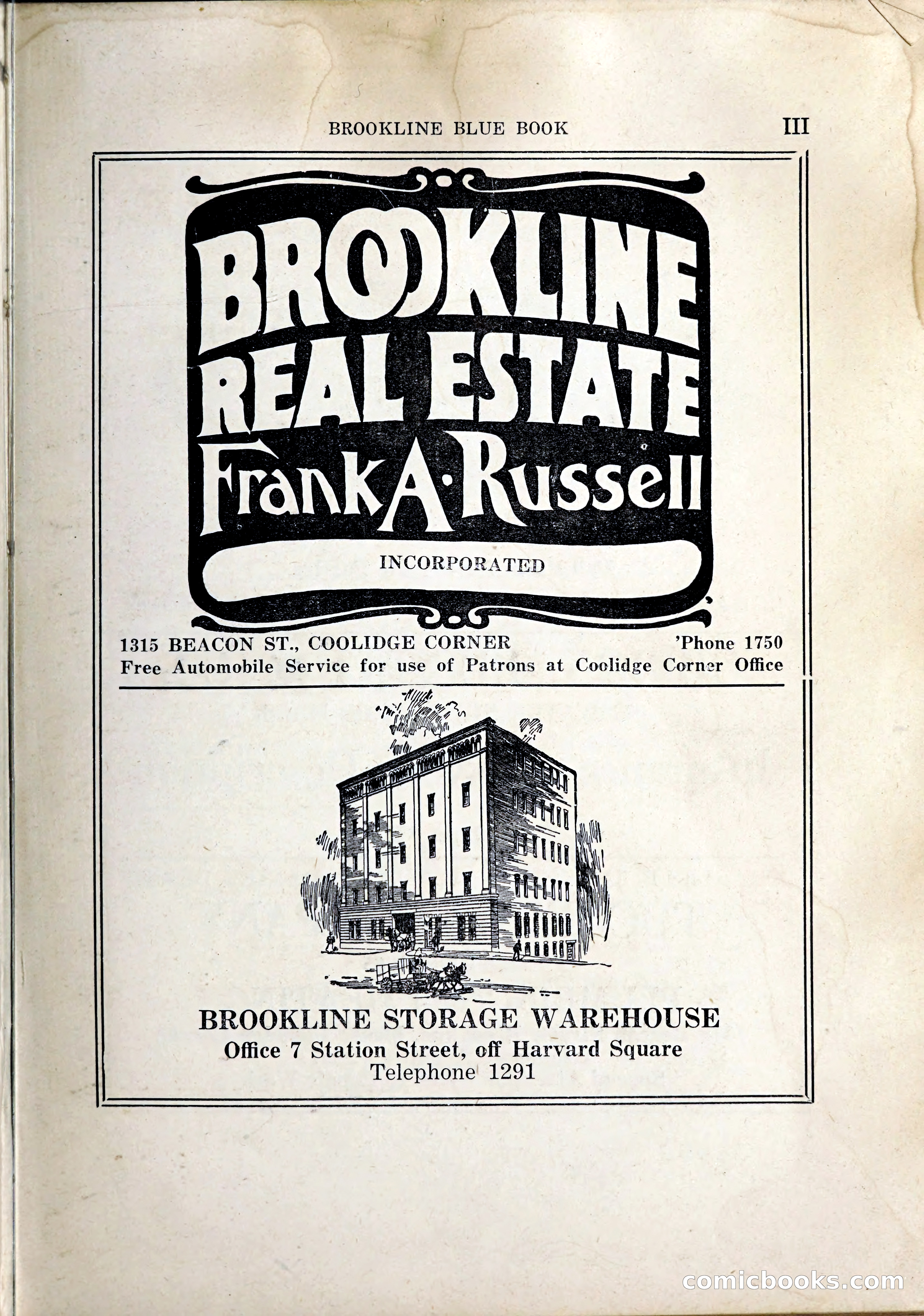 Blue Book of Brookline, 1926 — page 4 of 327
