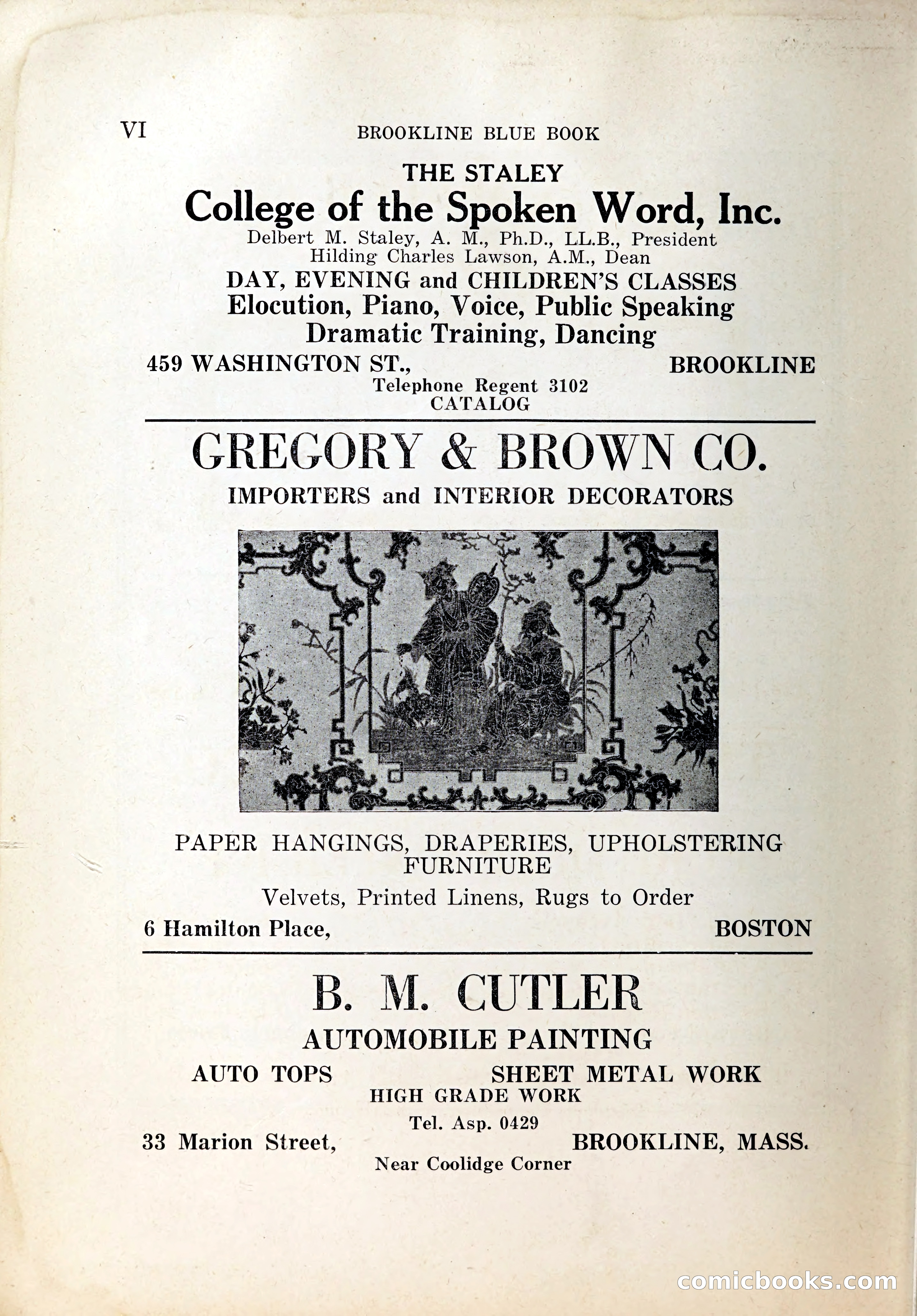 Blue Book of Brookline, 1926 — page 7 of 327