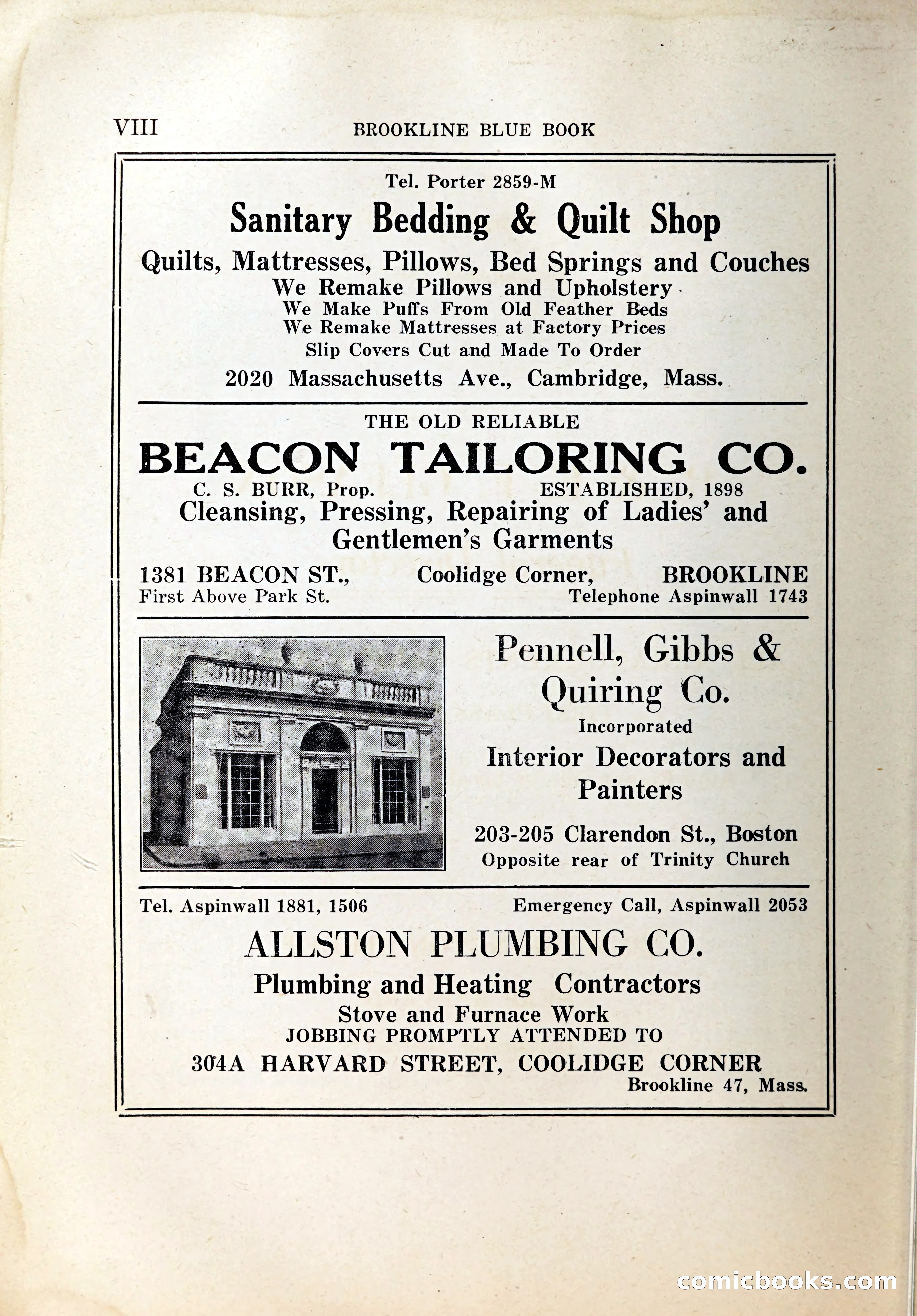 Blue Book of Brookline, 1926 — page 9 of 327