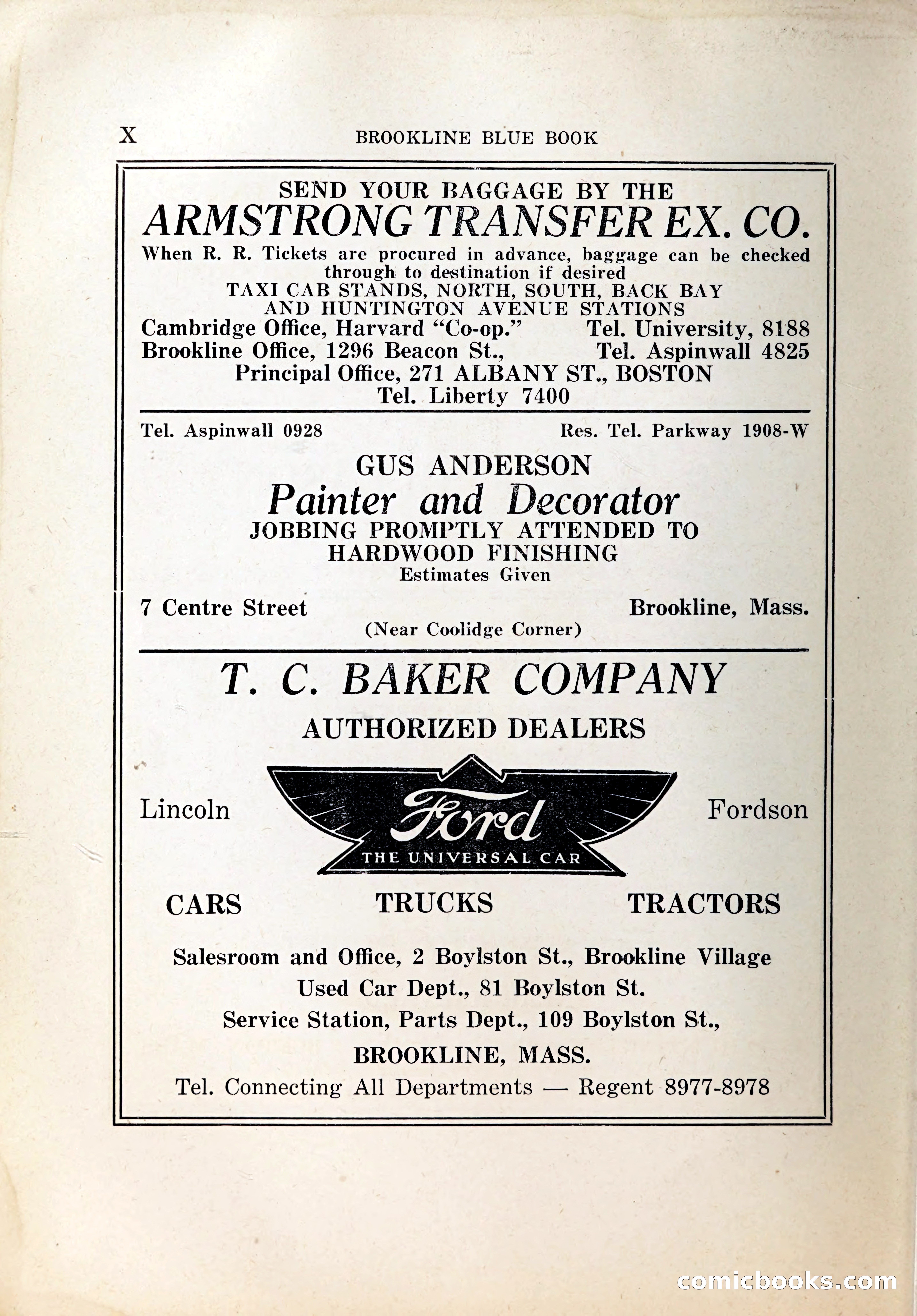 Blue Book of Brookline, 1926 — page 11 of 327