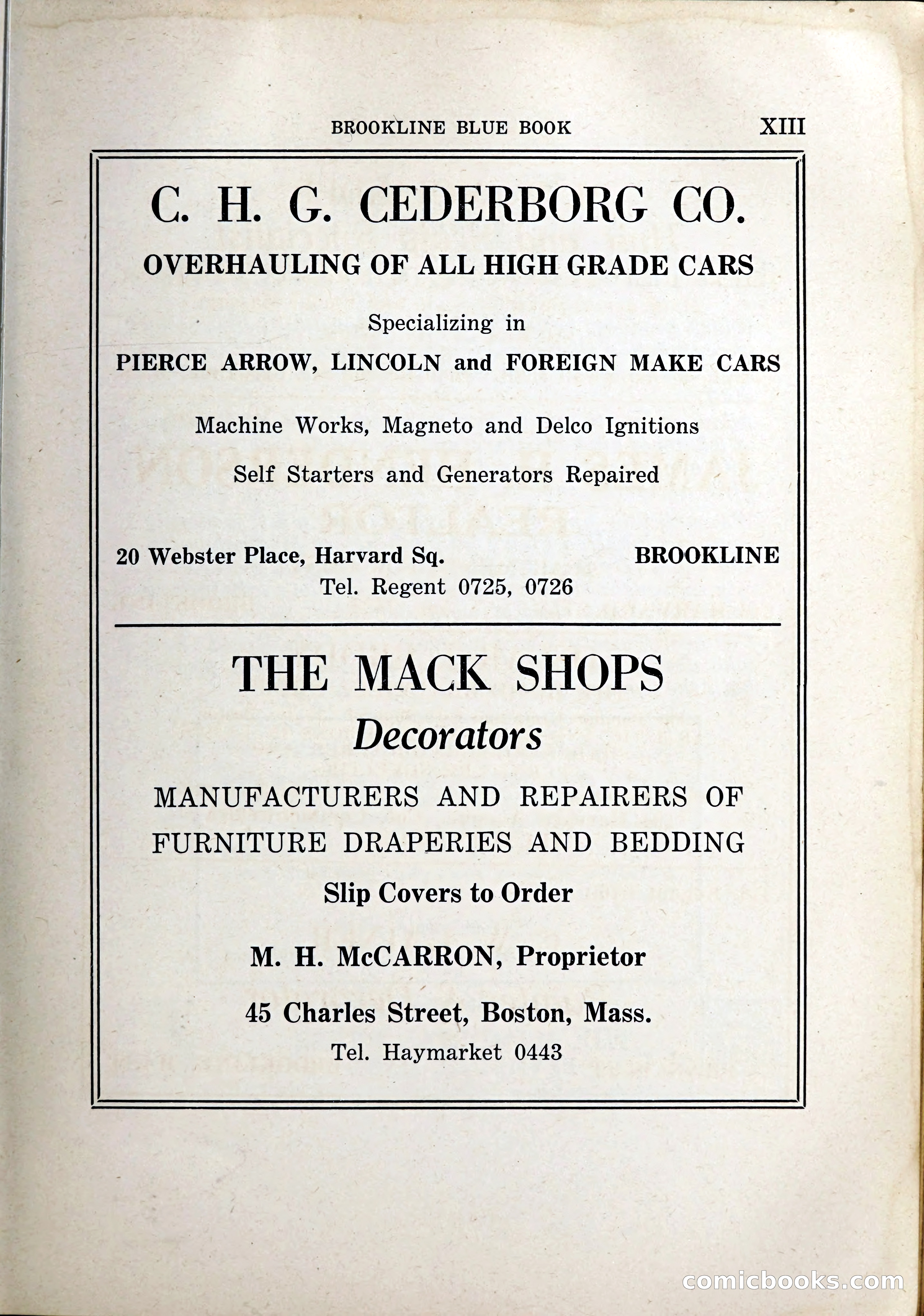 Blue Book of Brookline, 1926 — page 14 of 327