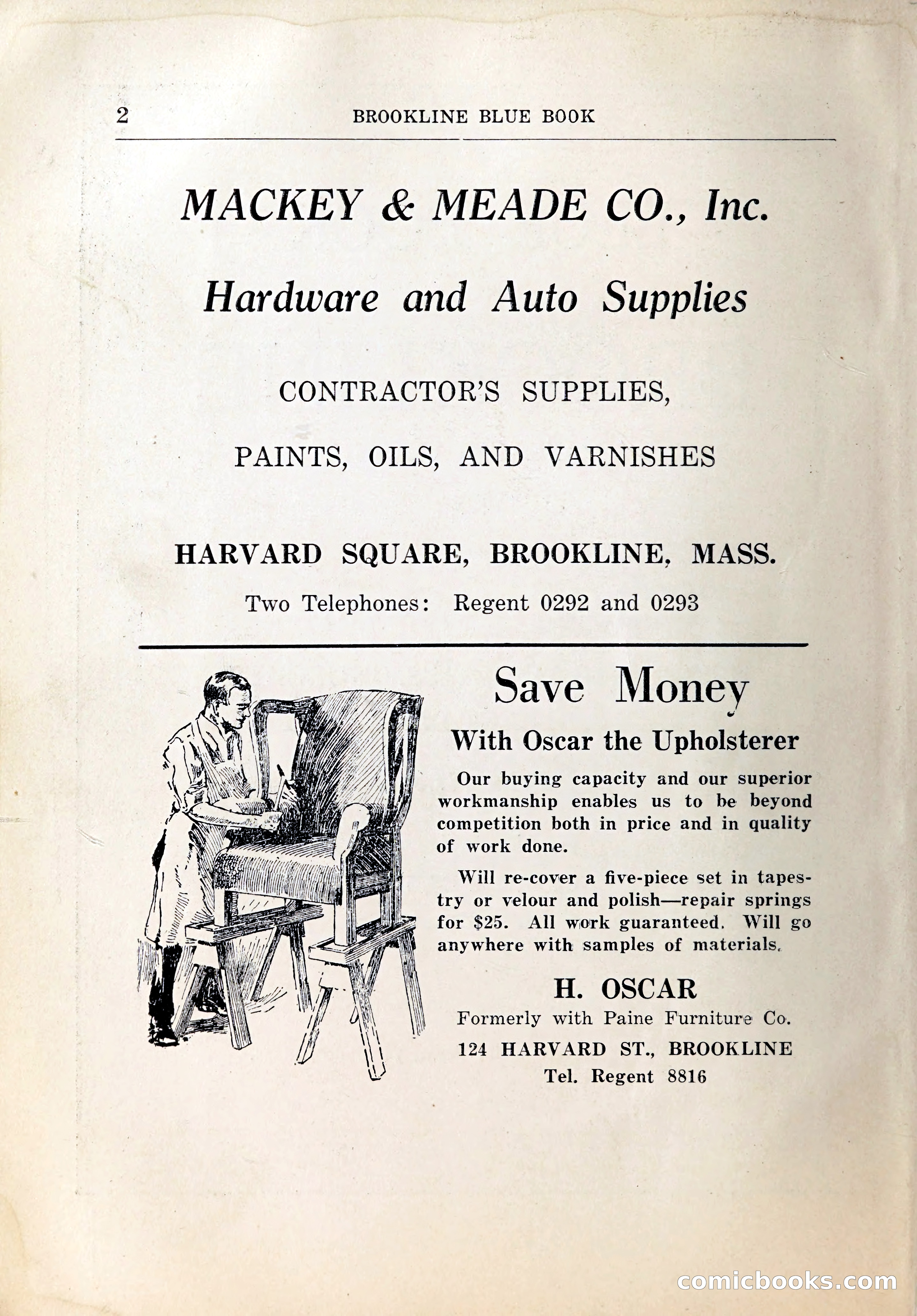 Blue Book of Brookline, 1926 — page 19 of 327