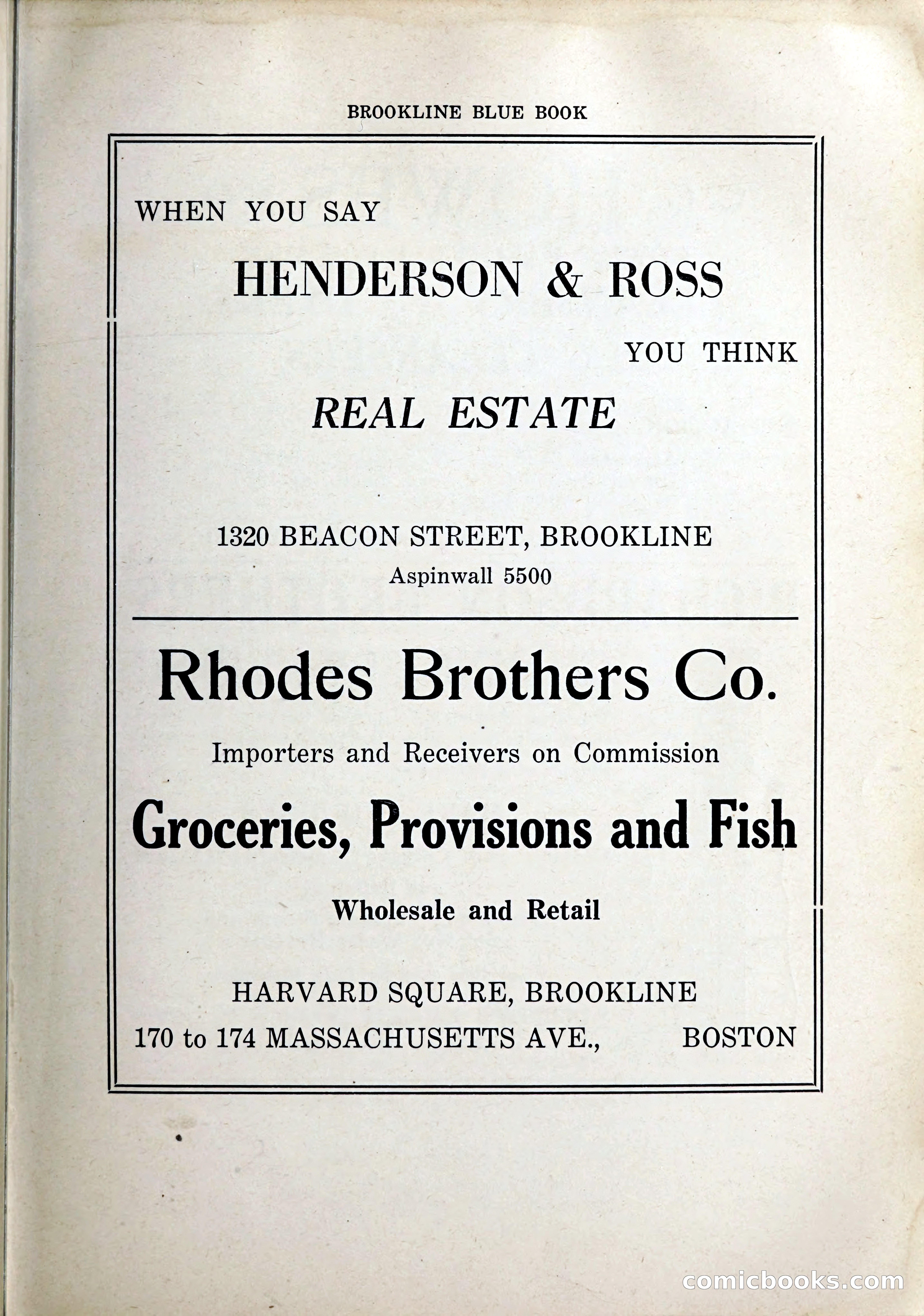 Blue Book of Brookline, 1926 — page 22 of 327