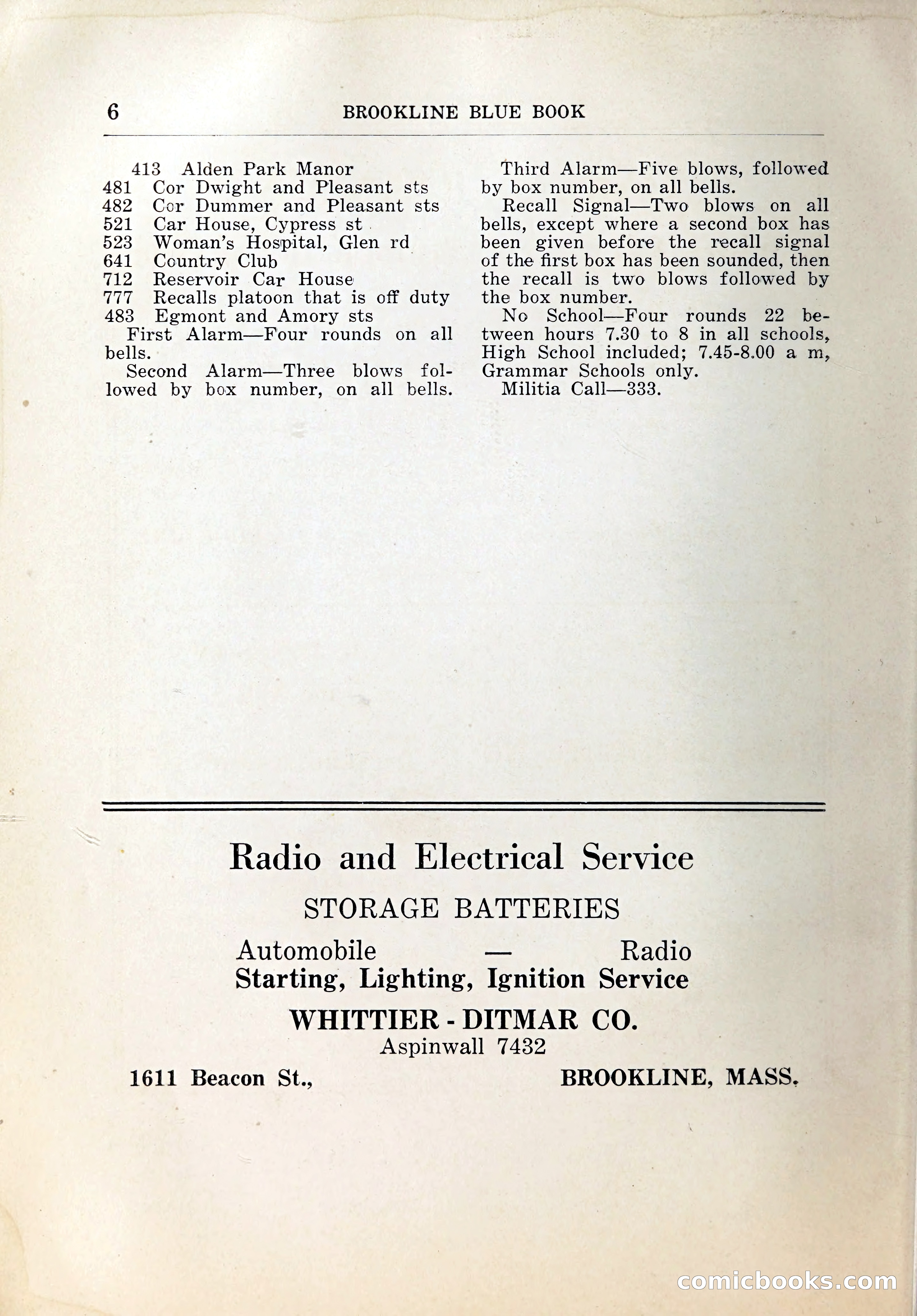 Blue Book of Brookline, 1926 — page 25 of 327