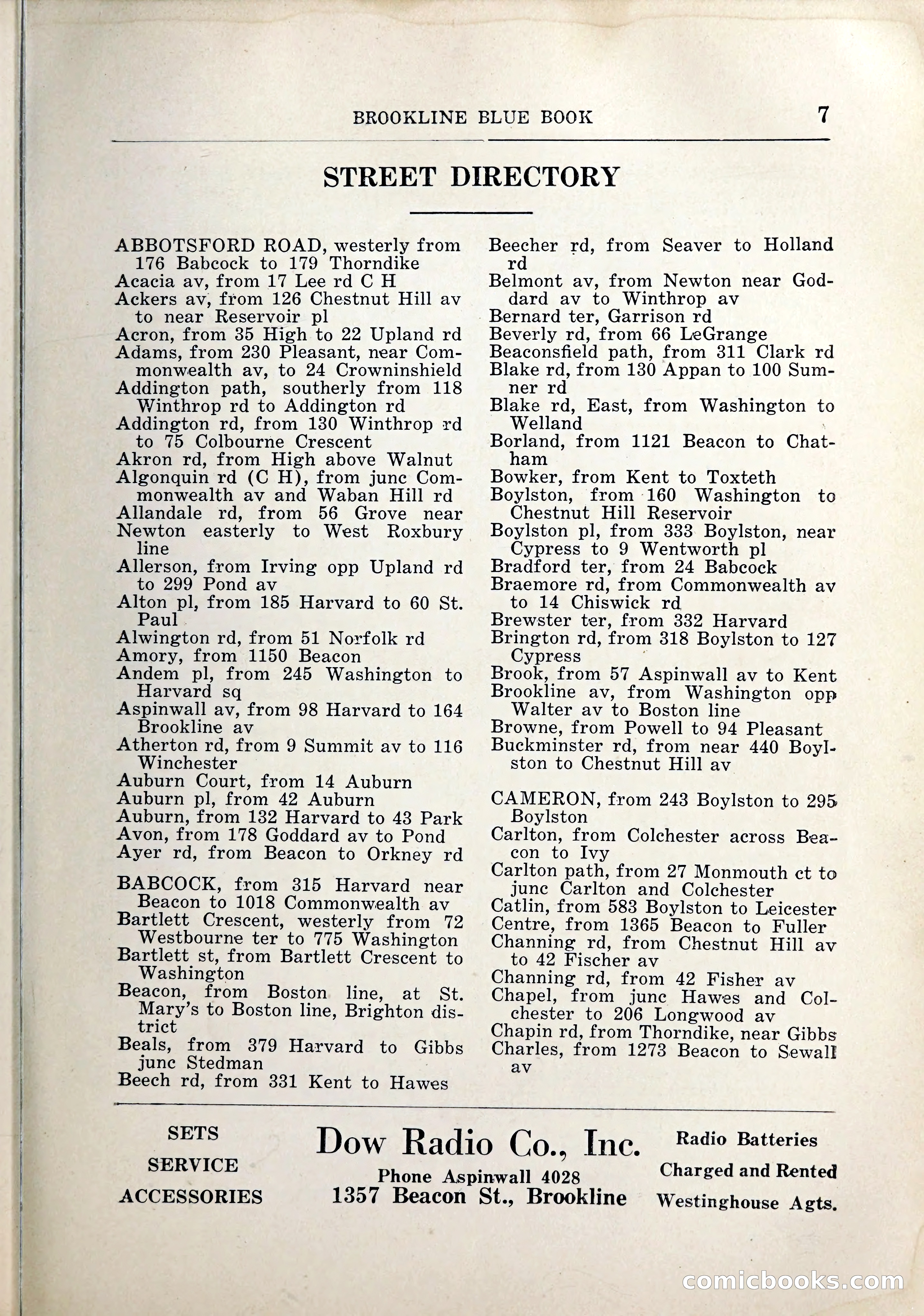 Blue Book of Brookline, 1926 — page 28 of 327