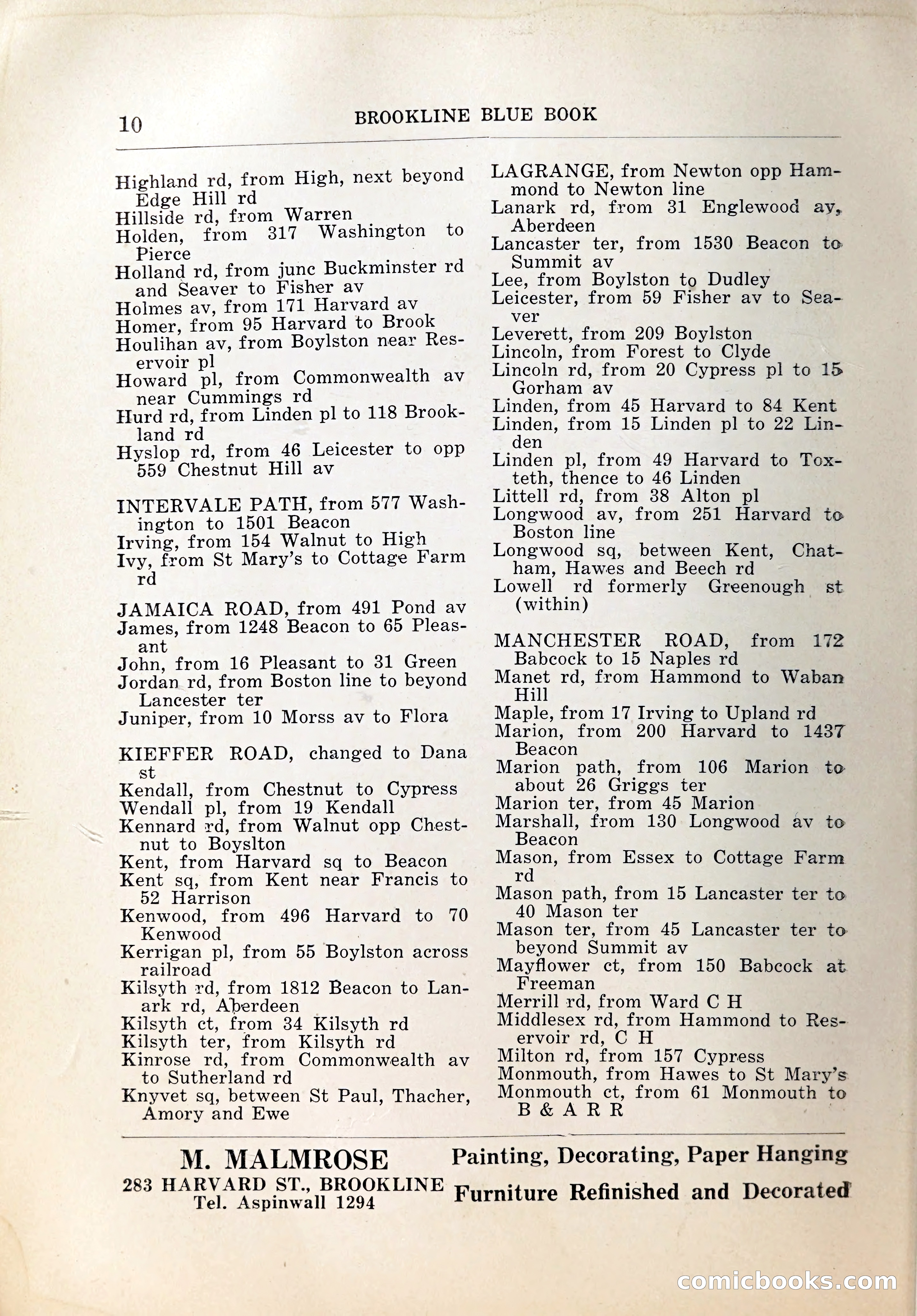 Blue Book of Brookline, 1926 — page 31 of 327
