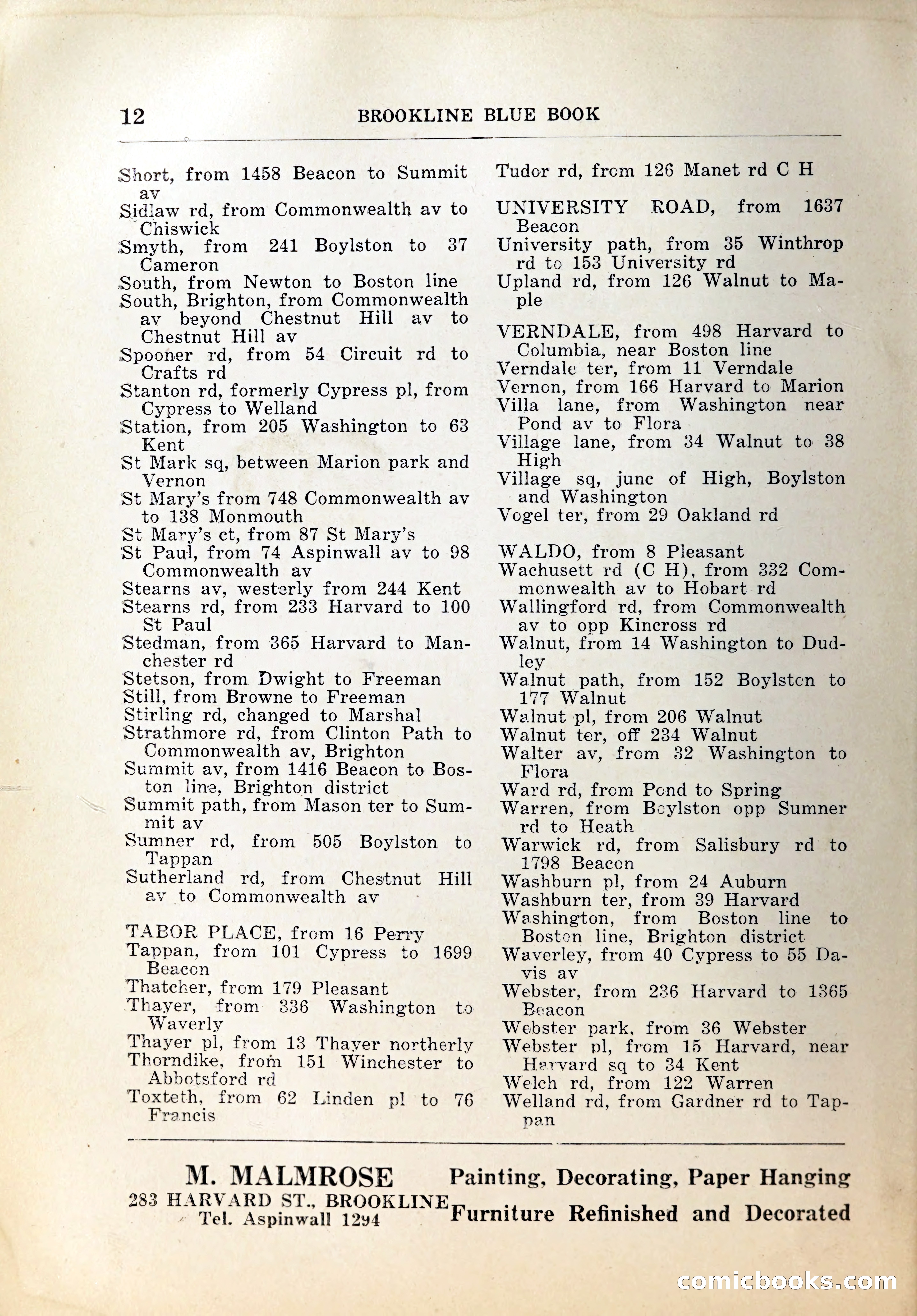 Blue Book of Brookline, 1926 — page 33 of 327