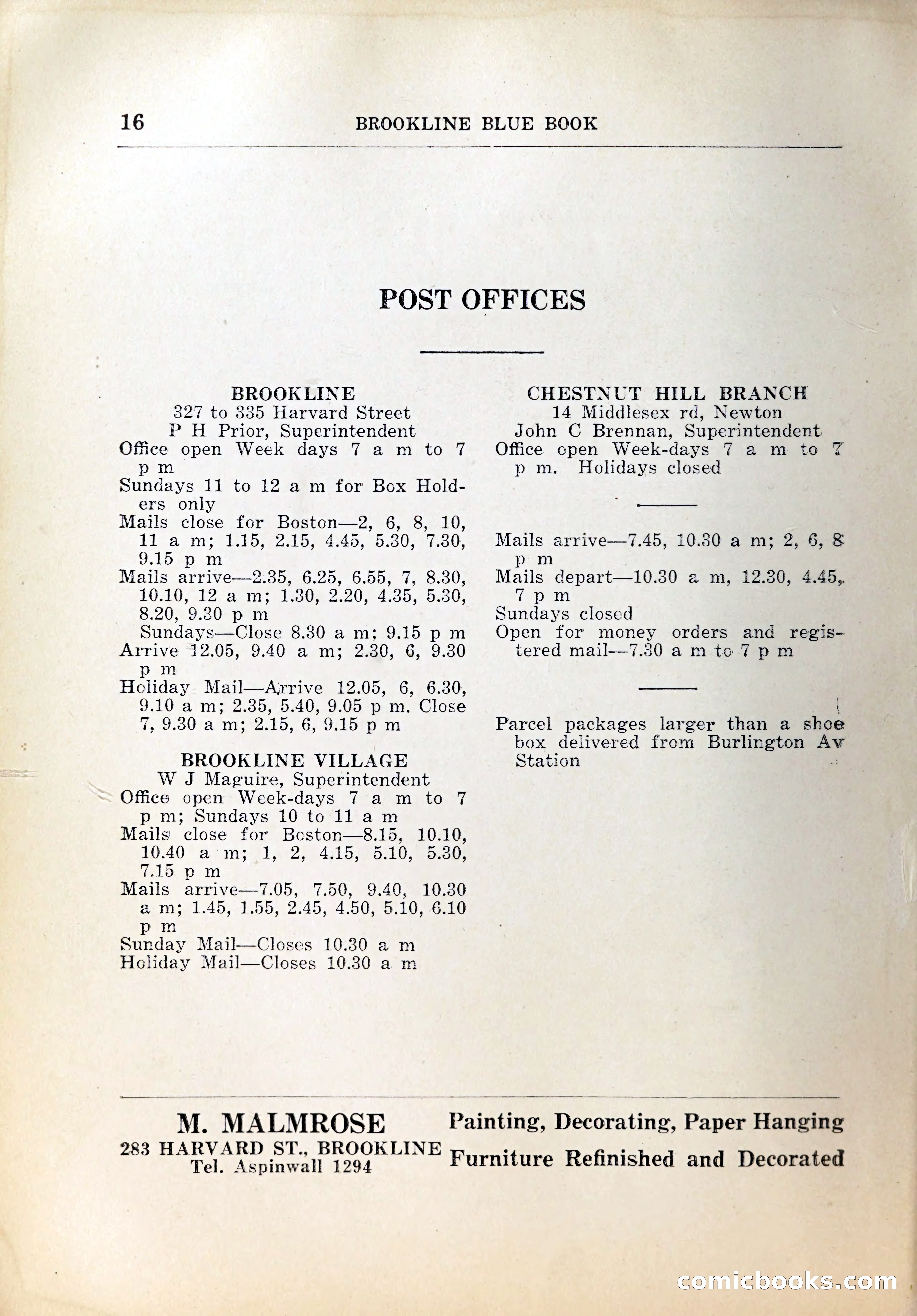 Blue Book of Brookline, 1926 — page 37 of 327